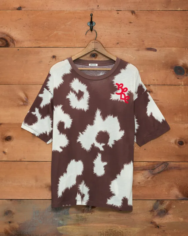 Featherweight Cow Print Tee made by BODE