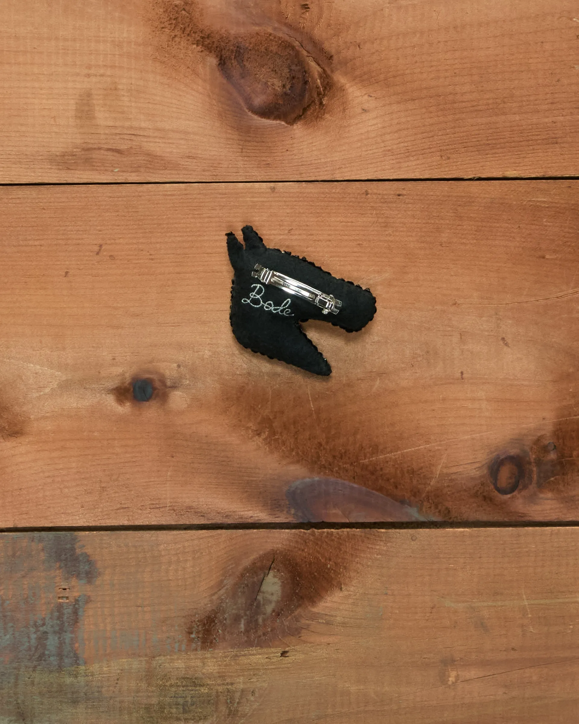 Sequin Pony Barrette - Black sold by BODE product image thumbnail 2