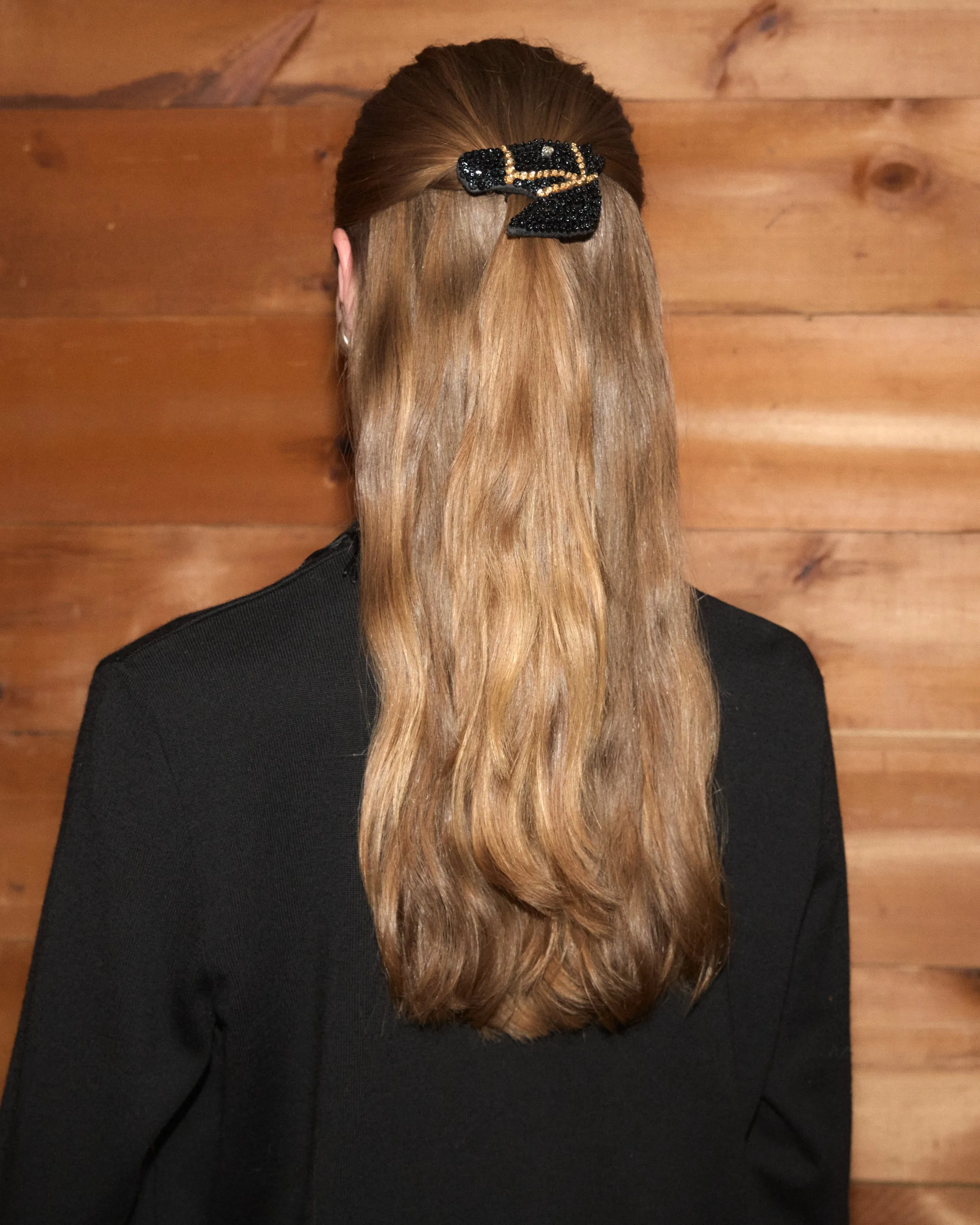 Sequin Pony Barrette - Black sold by BODE product image thumbnail 4