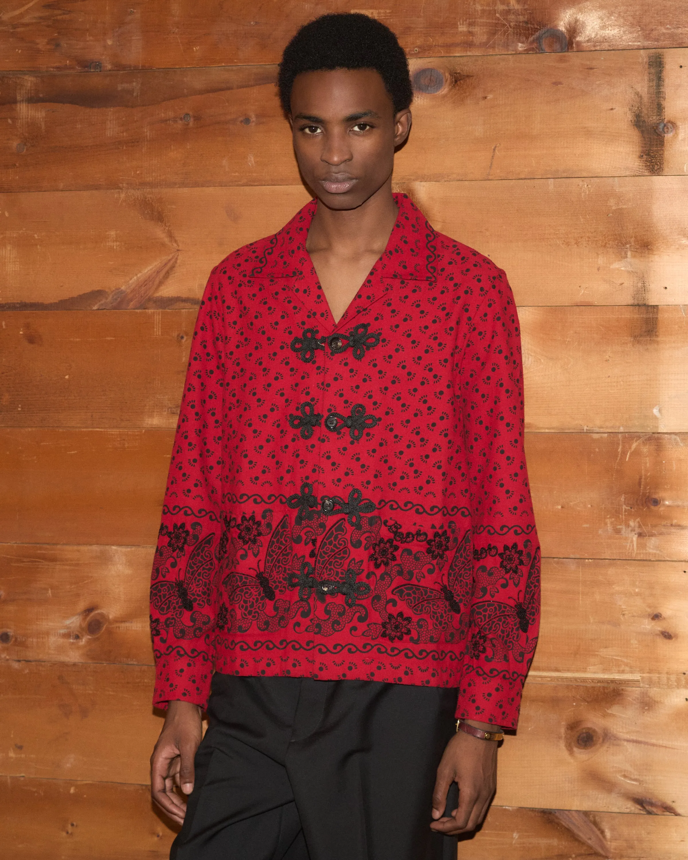 Beaded Kerchief Long Sleeve Shirt sold by BODE product image thumbnail 3