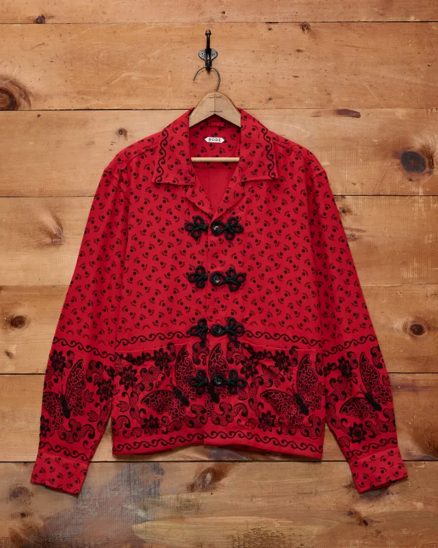 Beaded Kerchief Long Sleeve Shirt made by BODE
