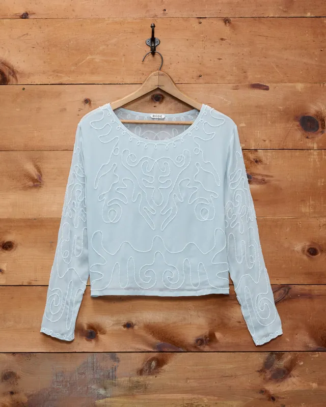 Beaded Cirrus Blouse made by BODE