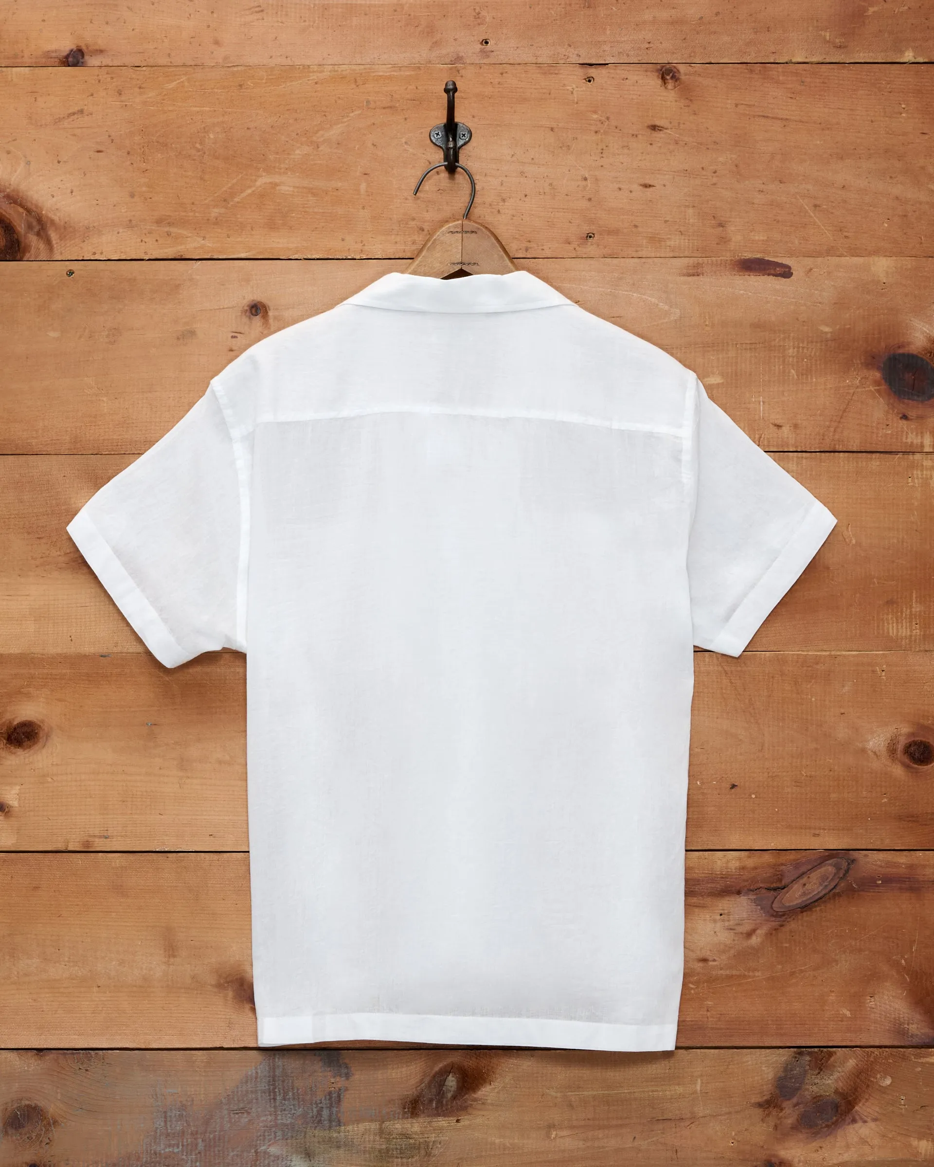 Voile Short Sleeve Shirt - White sold by BODE product image thumbnail 2