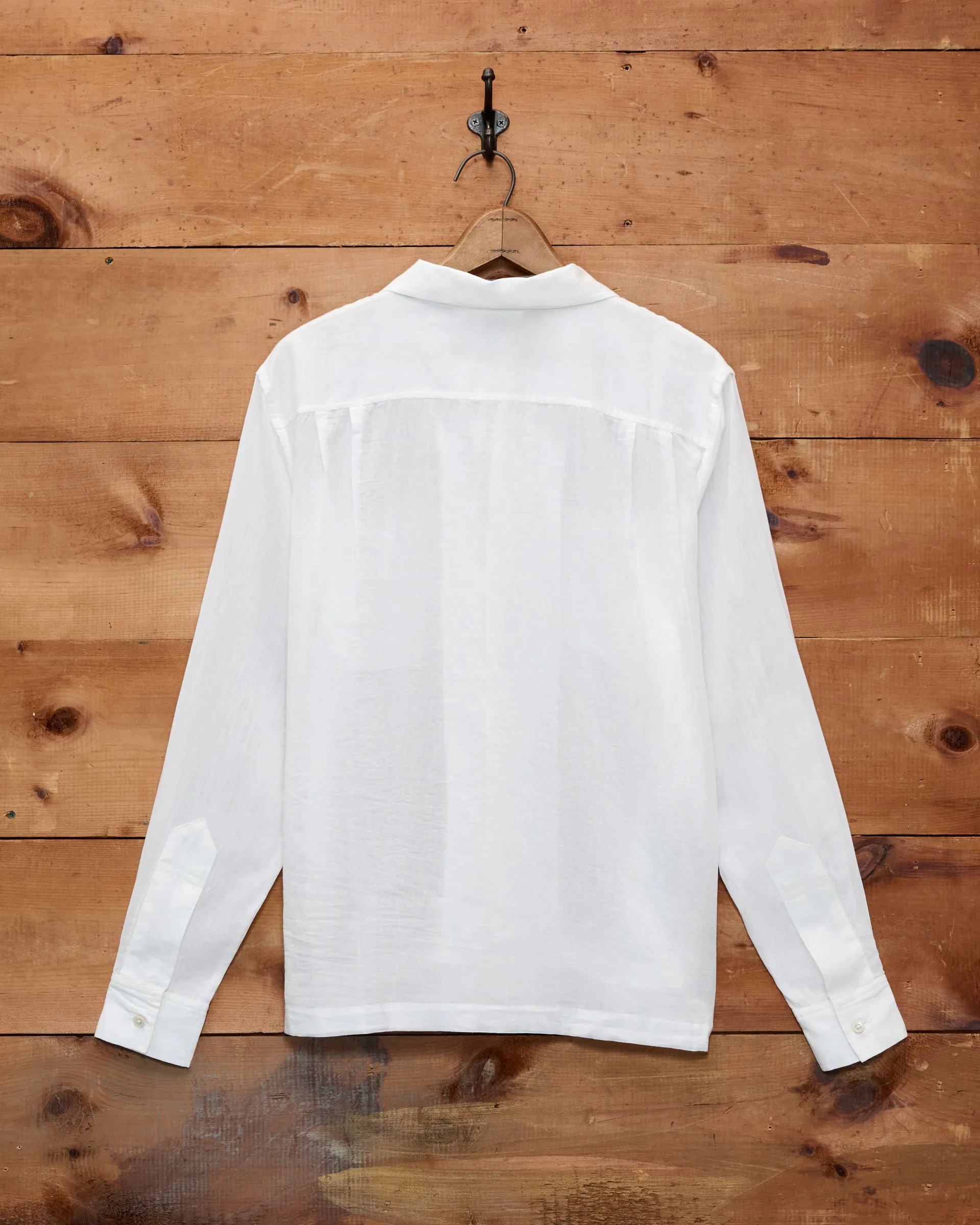 Voile Long Sleeve Shirt - White sold by BODE product image thumbnail 2