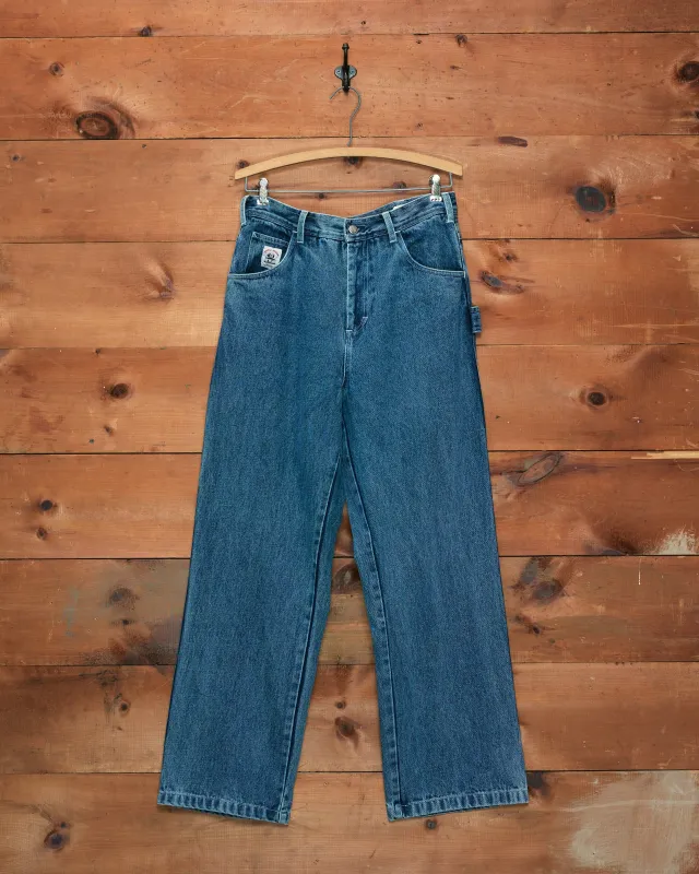 Washed Denim Knolly Brook Trousers made by BODE