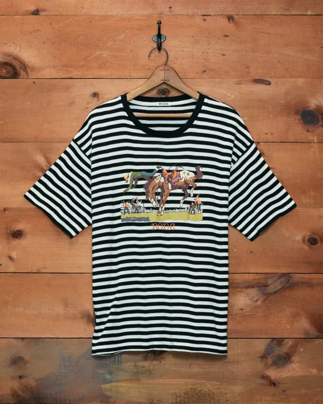 Rib Stripe Rodeo Tee made by BODE