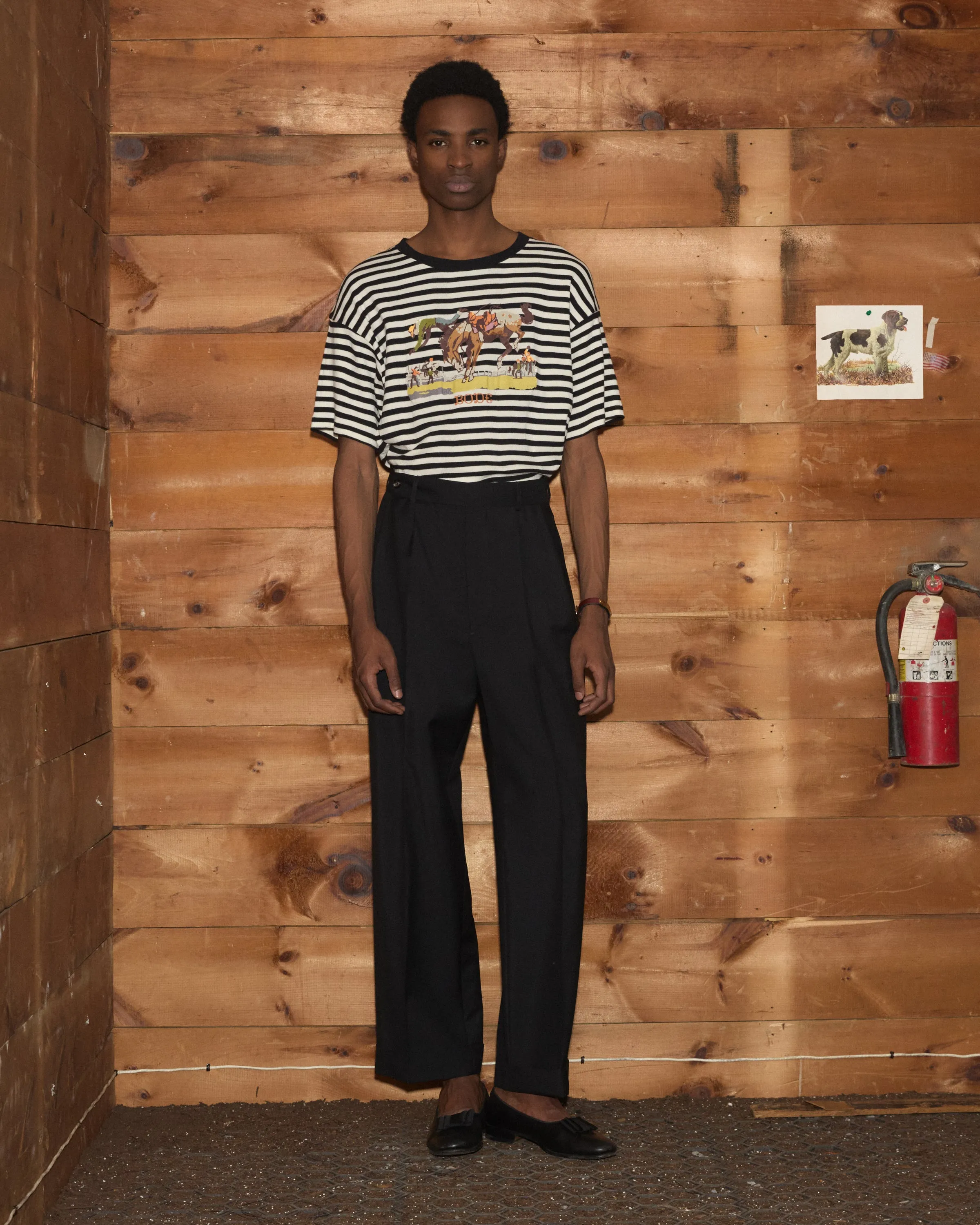Rib Stripe Rodeo Tee sold by BODE product image thumbnail 3