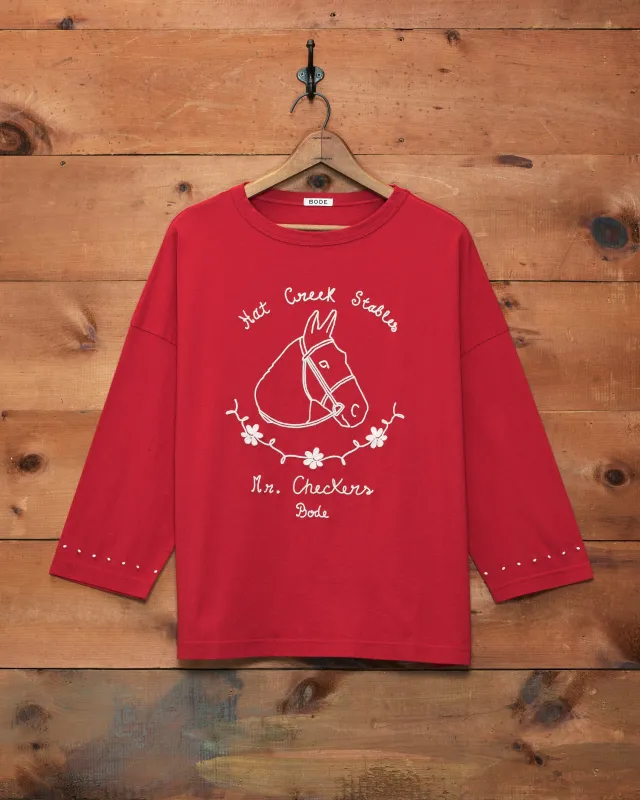 Stables Long Sleeve Tee made by BODE