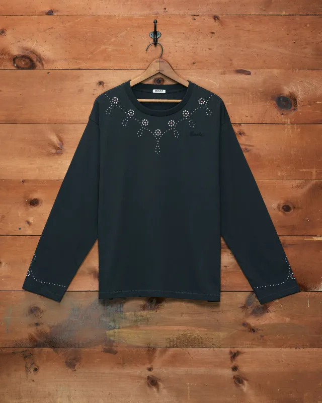 Silver Stud Long Sleeve Tee made by BODE