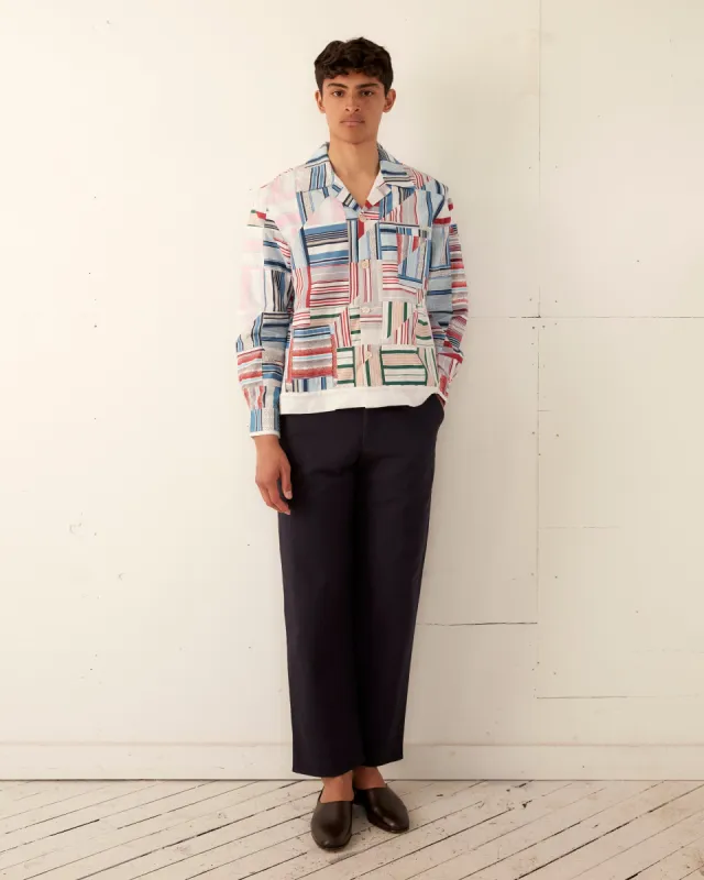 Patchwork Oxford Long Sleeve Shirt sold by BODE