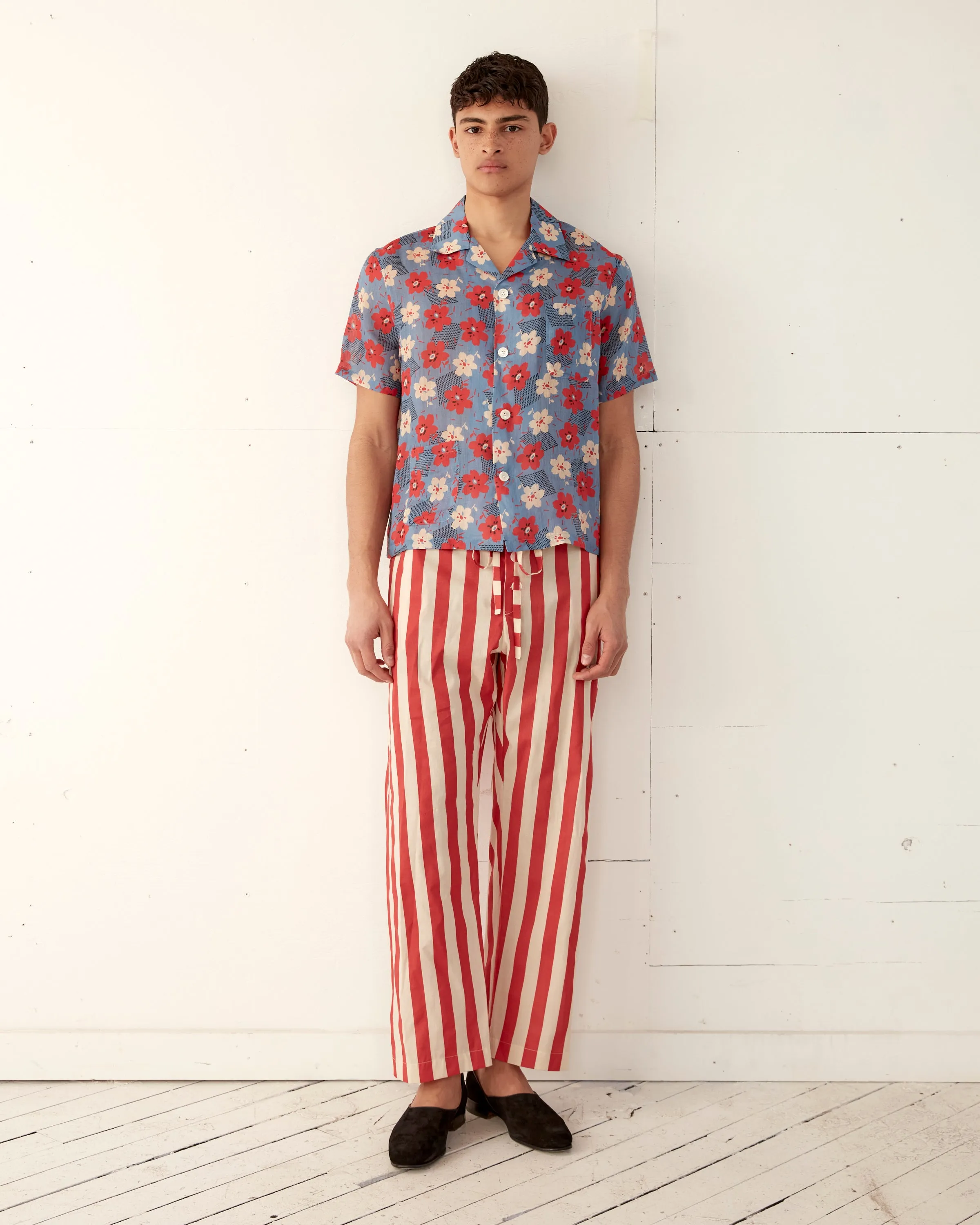 Valance Stripe Pajama Pants sold by BODE