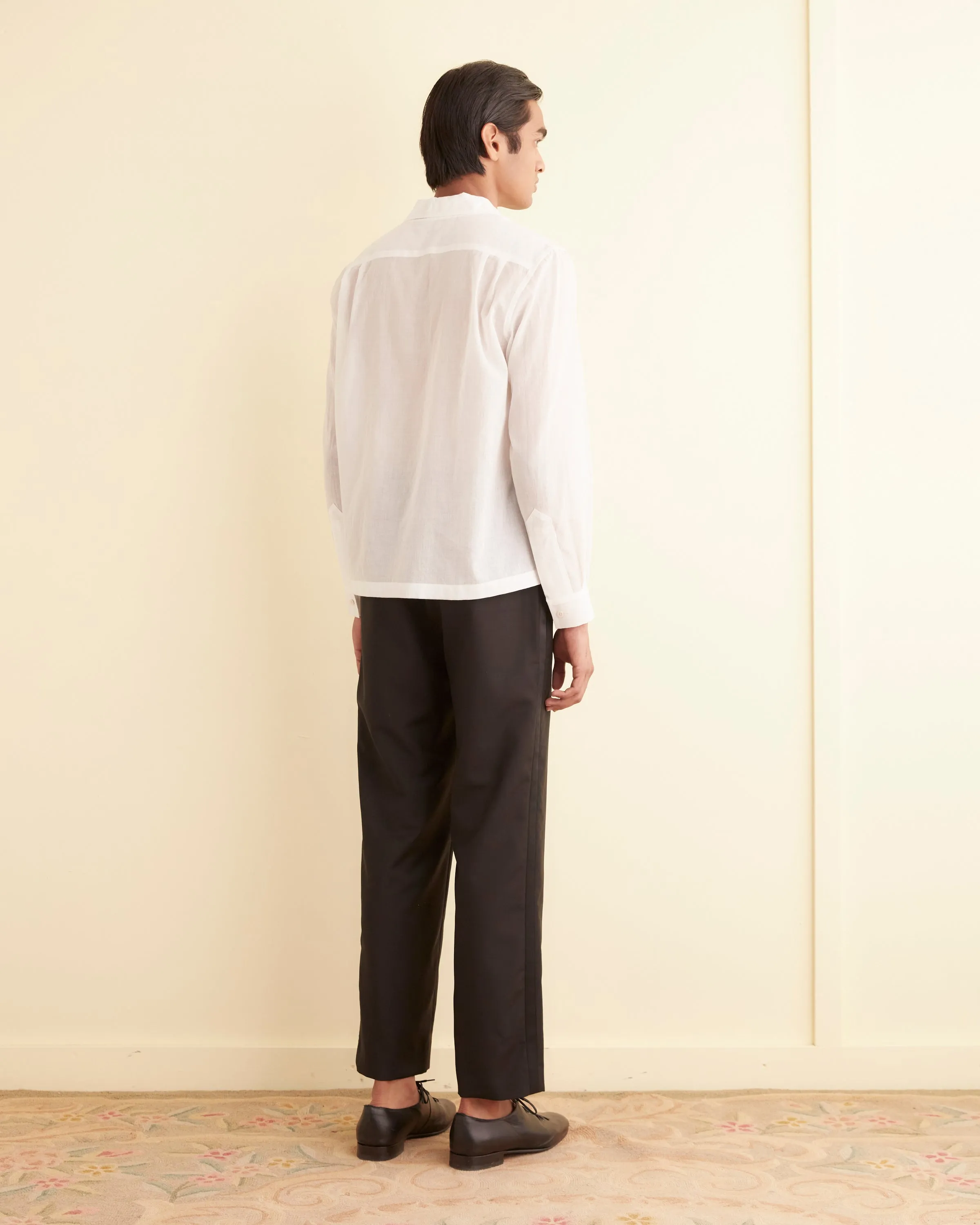 Voile Long Sleeve Shirt - White sold by BODE product image thumbnail 3