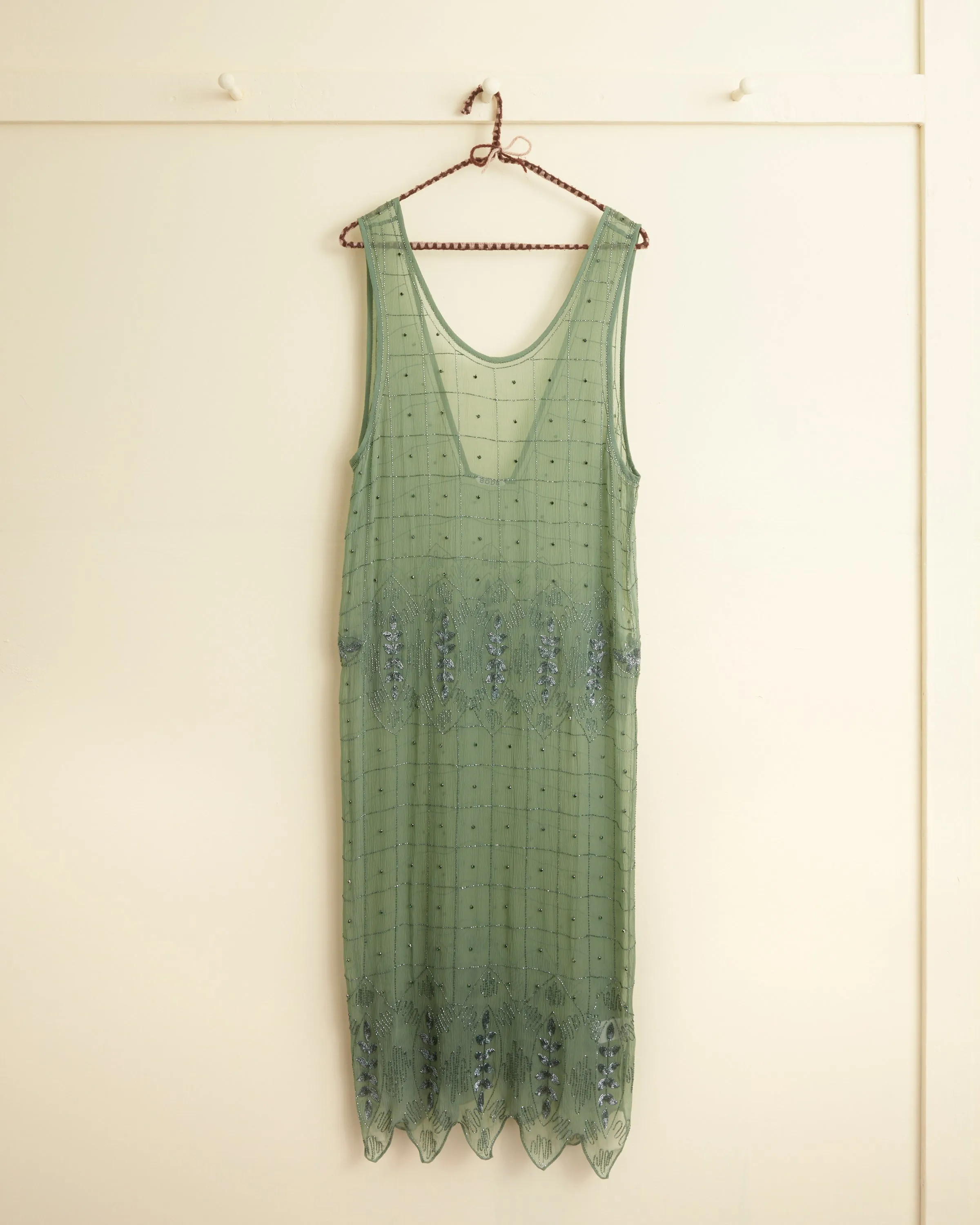 Beaded Grid Vine Dress sold by BODE product image thumbnail 4