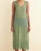 Beaded Grid Vine Dress sold by BODE