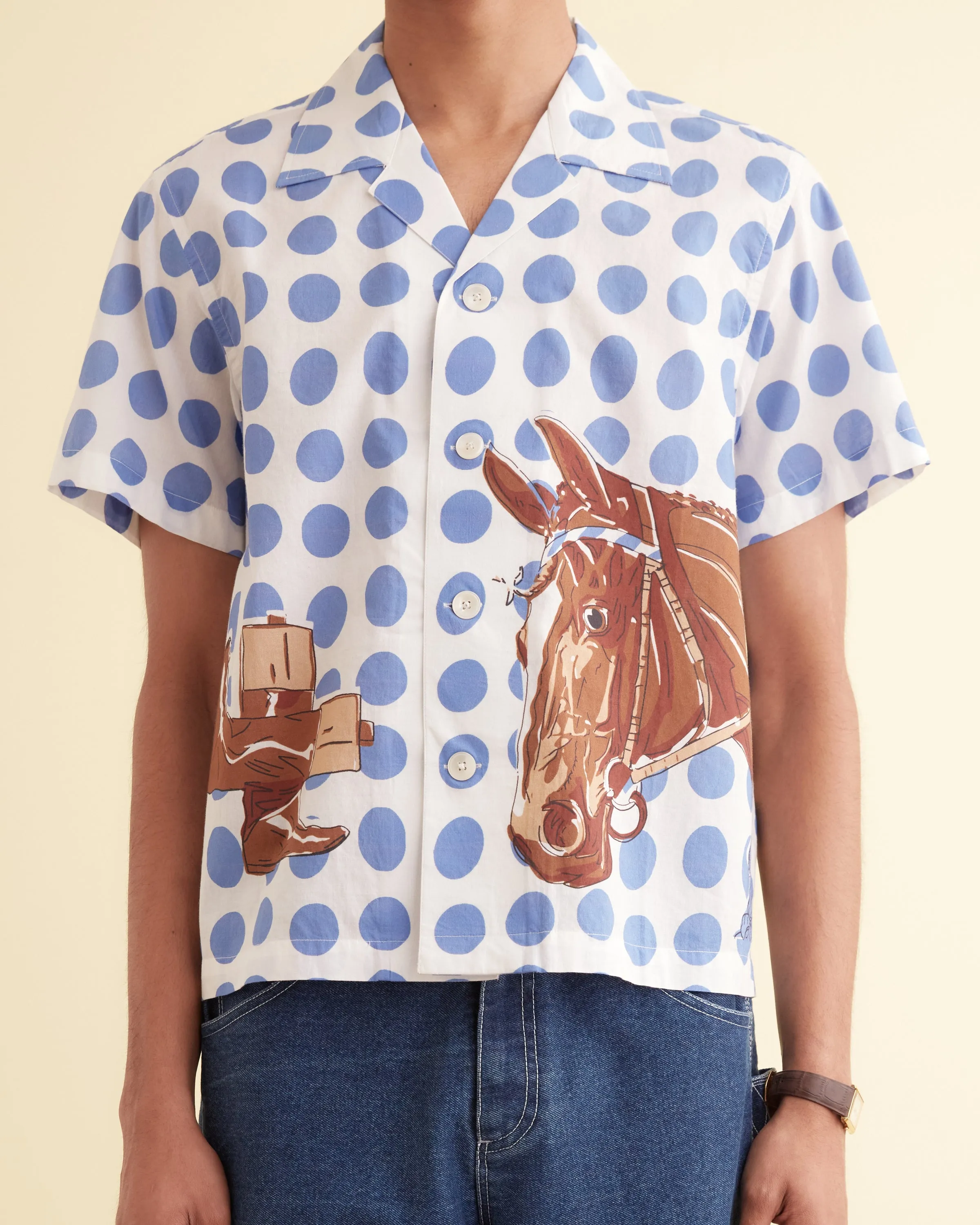 Jockey Dot Short Sleeve Shirt sold by BODE product image thumbnail 2