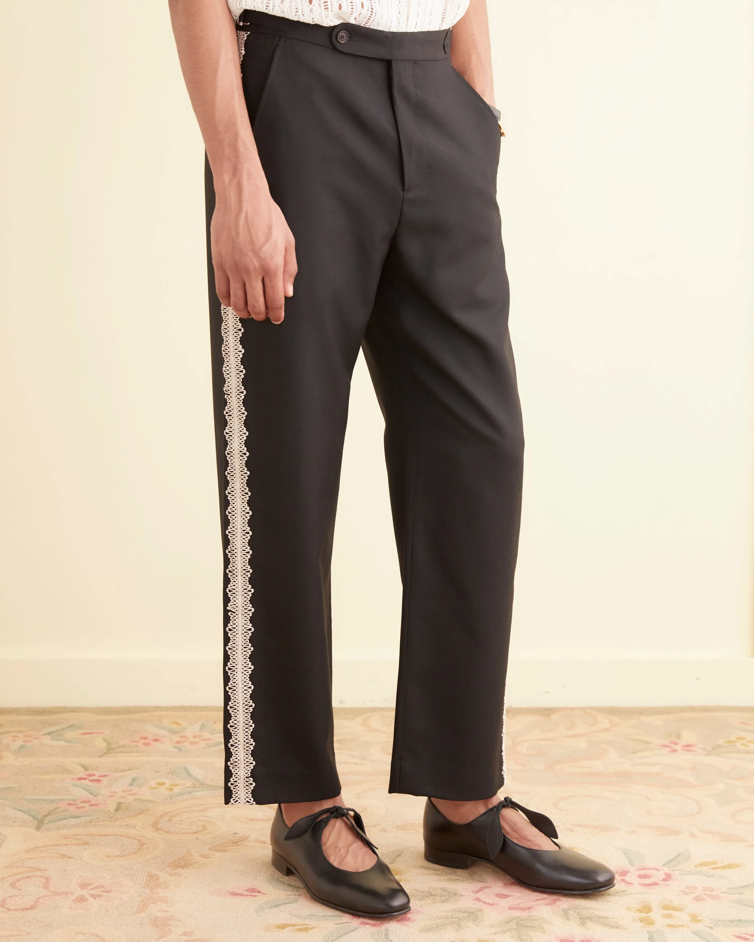 Lacework Side Buckle Trousers sold by BODE product image thumbnail 2