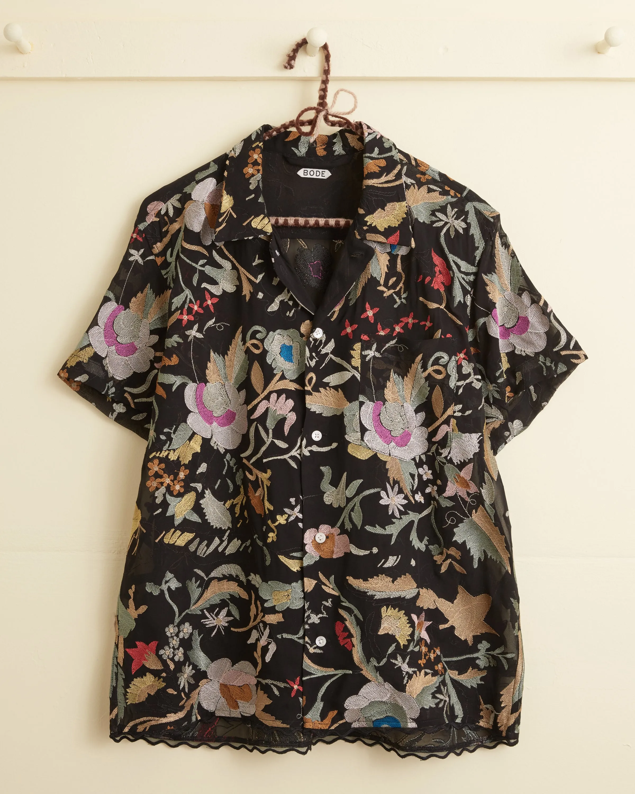 Heirloom Floral Short Sleeve Shirt sold by BODE product image thumbnail 4