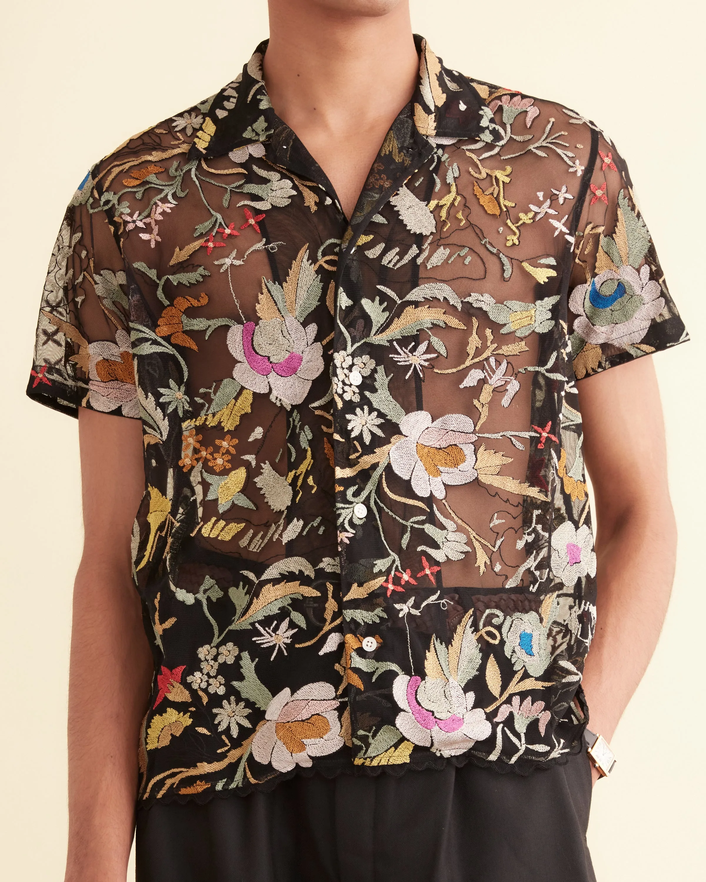 Heirloom Floral Short Sleeve Shirt sold by BODE product image thumbnail 2