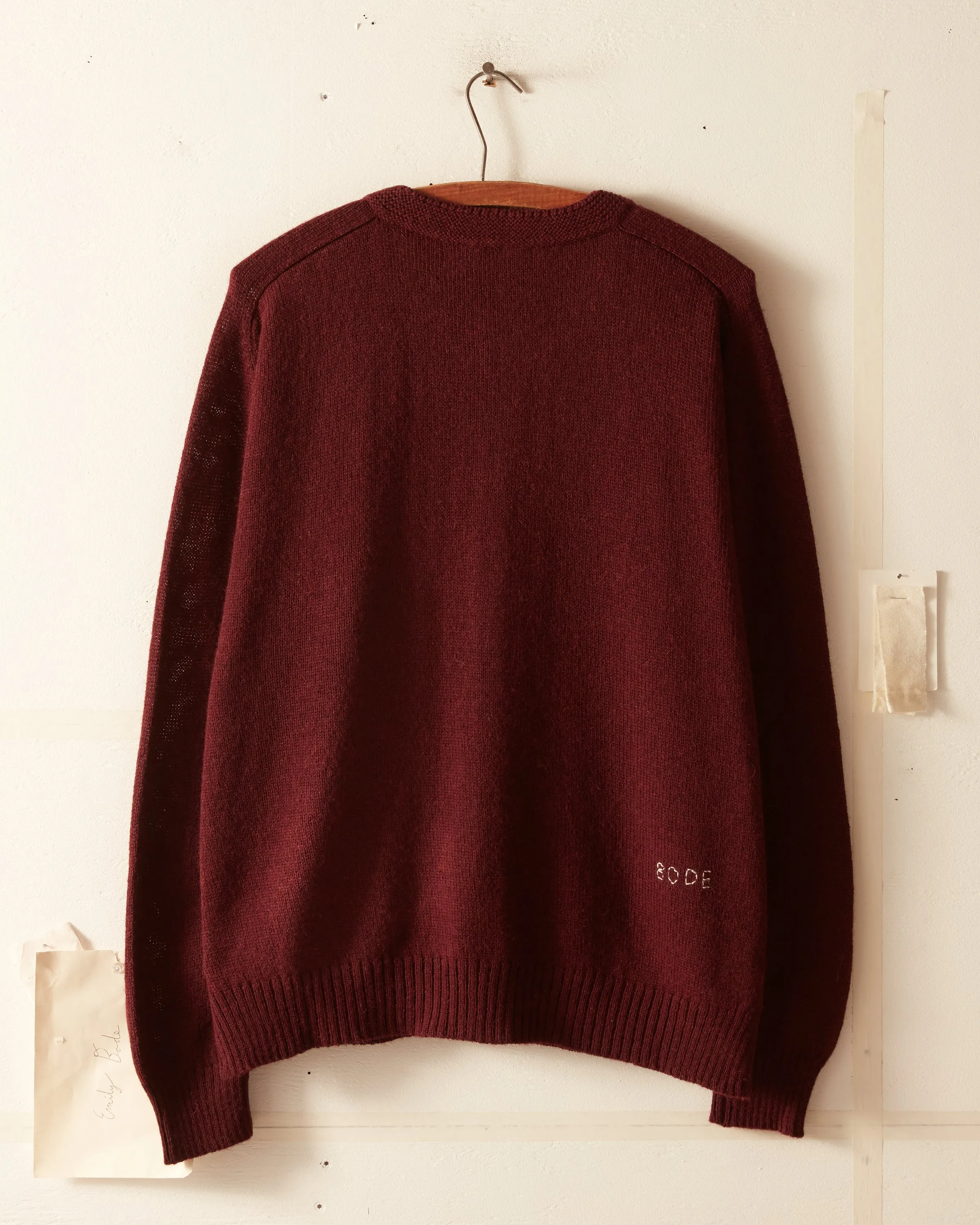 Orchard Cardigan - Maroon sold by BODE product image thumbnail 5