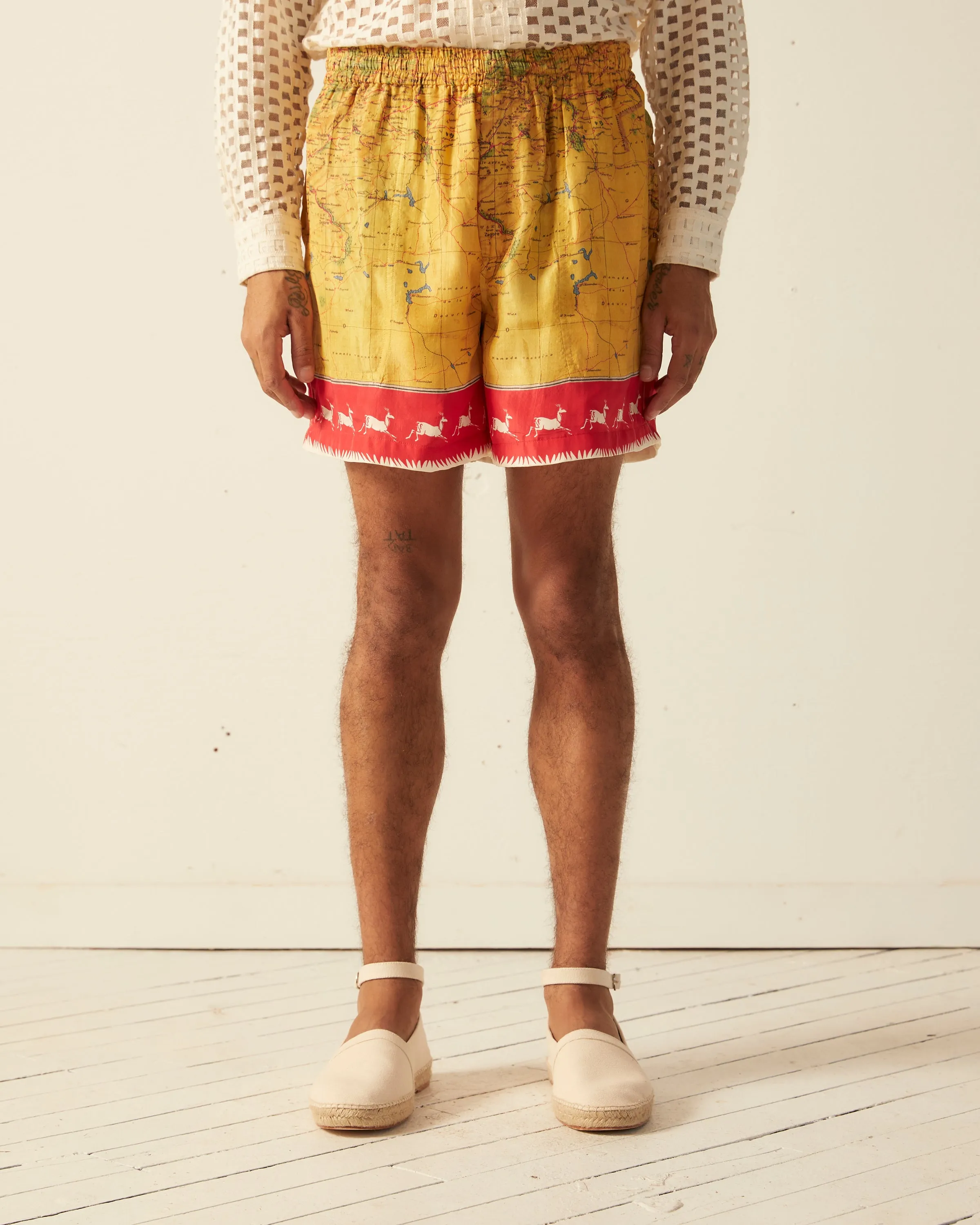 Morocco Map Shorts sold by BODE product image thumbnail 2
