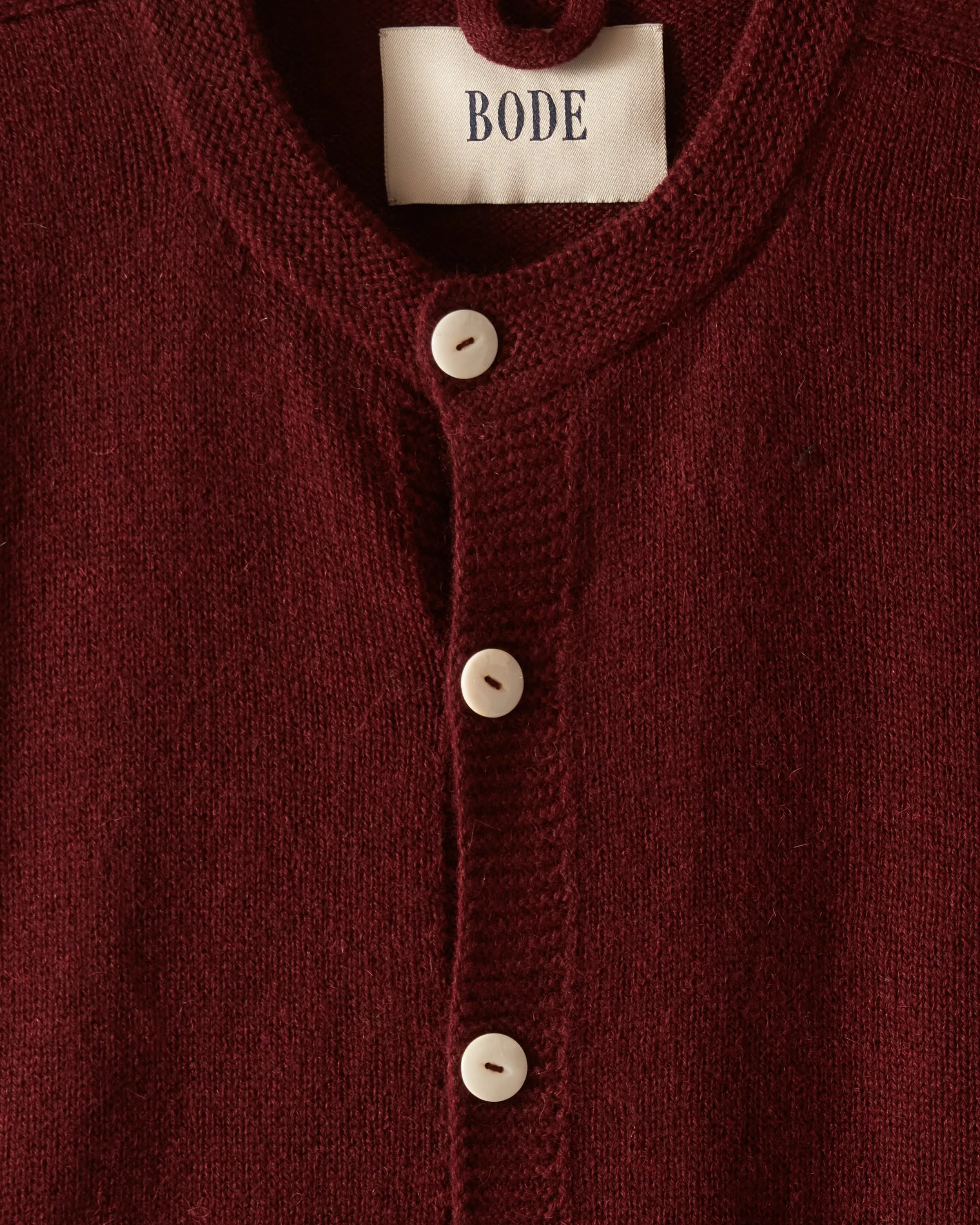 Orchard Cardigan - Maroon sold by BODE product image thumbnail 3