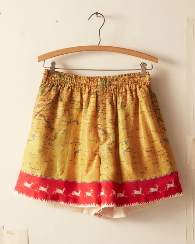 Morocco Map Shorts made by BODE