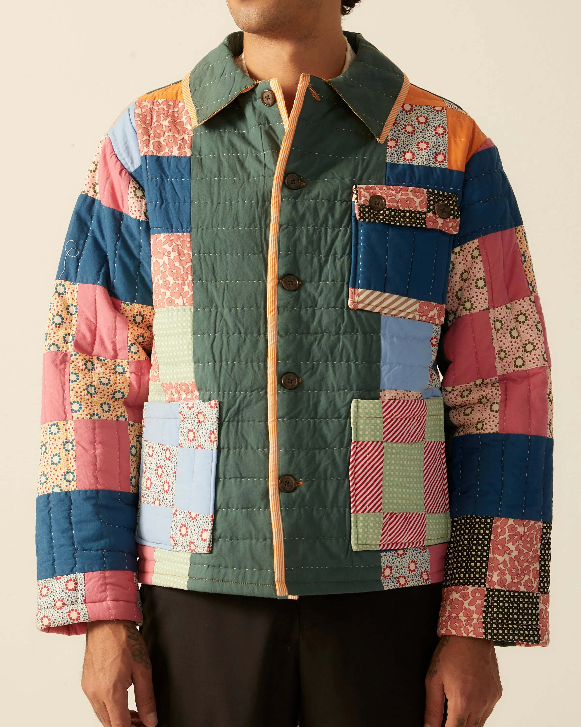 Dotted Daisy Quilt Workwear Jacket sold by BODE product image thumbnail 2
