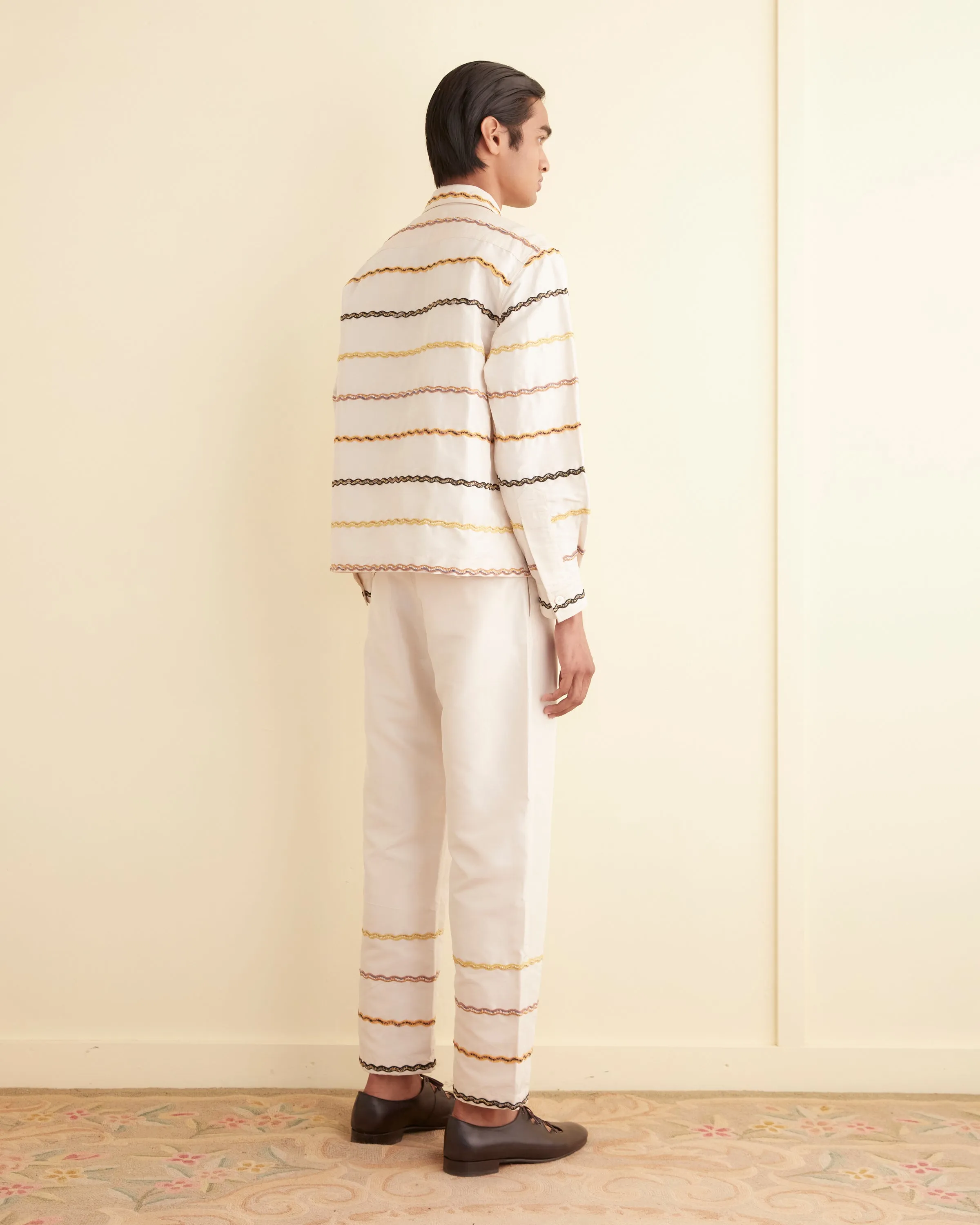 Rickrack Stripe Long Sleeve Shirt sold by BODE product image thumbnail 3