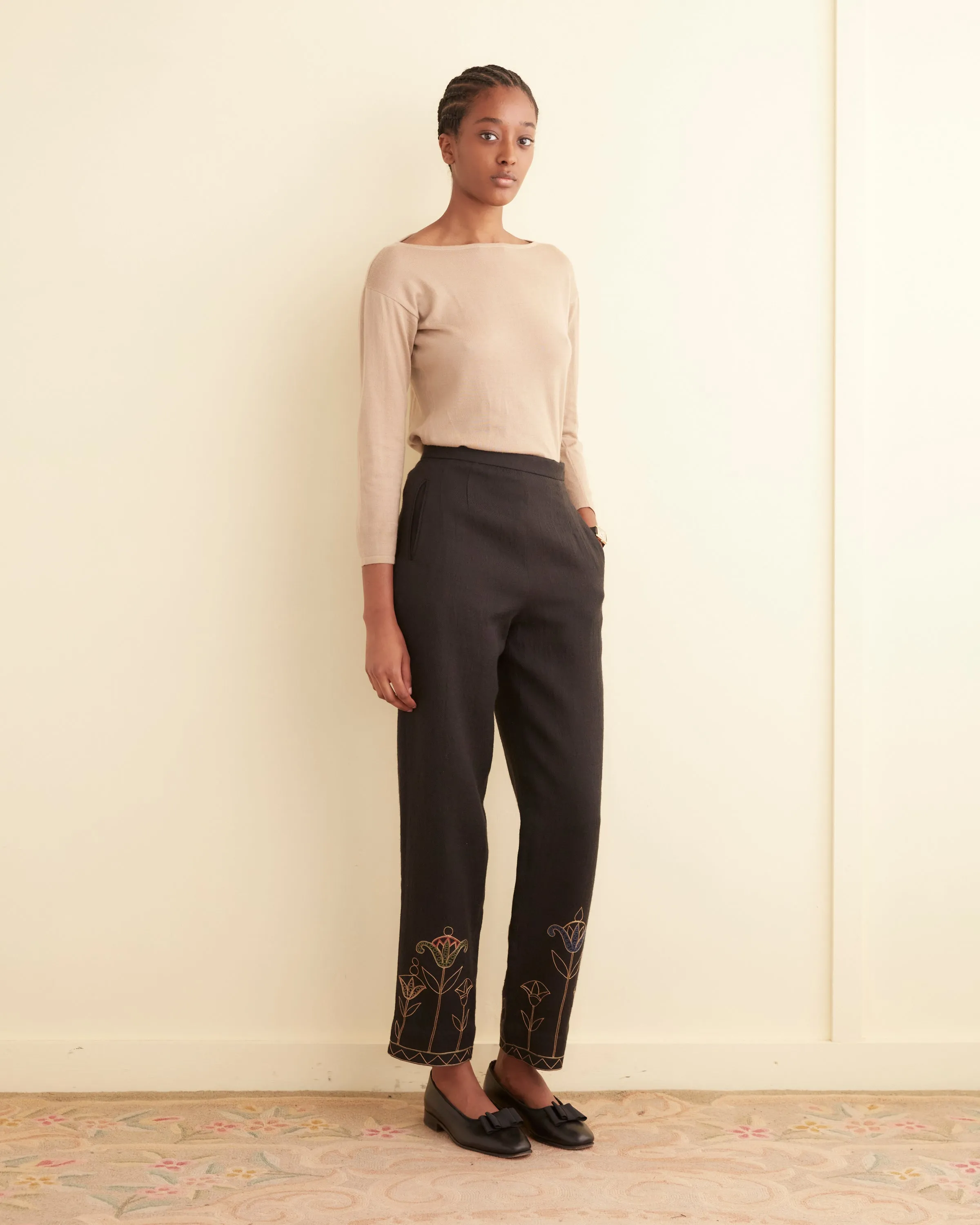 Blooming Stems Trousers sold by BODE