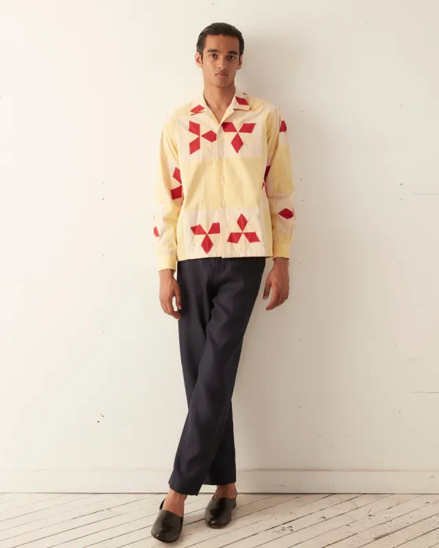 Novel Star Quilt Long Sleeve Shirt sold by BODE