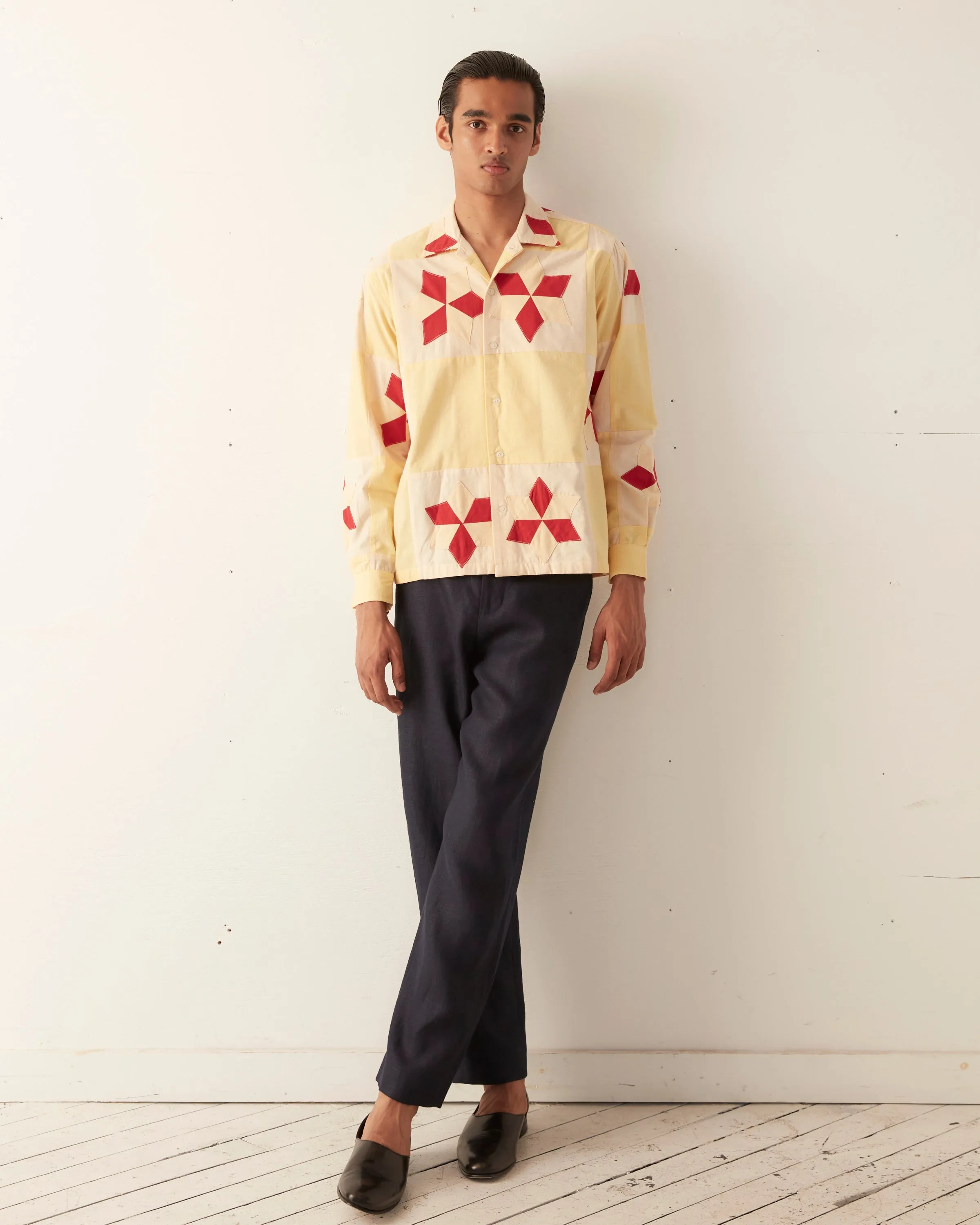 Novel Star Quilt Long Sleeve Shirt sold by BODE