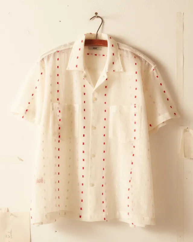 Duo Dot Mesh Short Sleeve Shirt sold by BODE