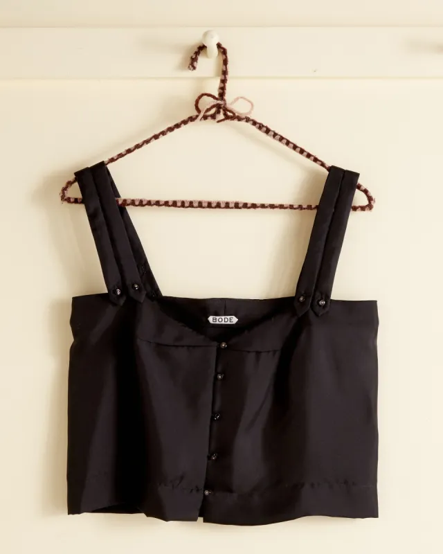 Night Moon Black Tank sold by BODE