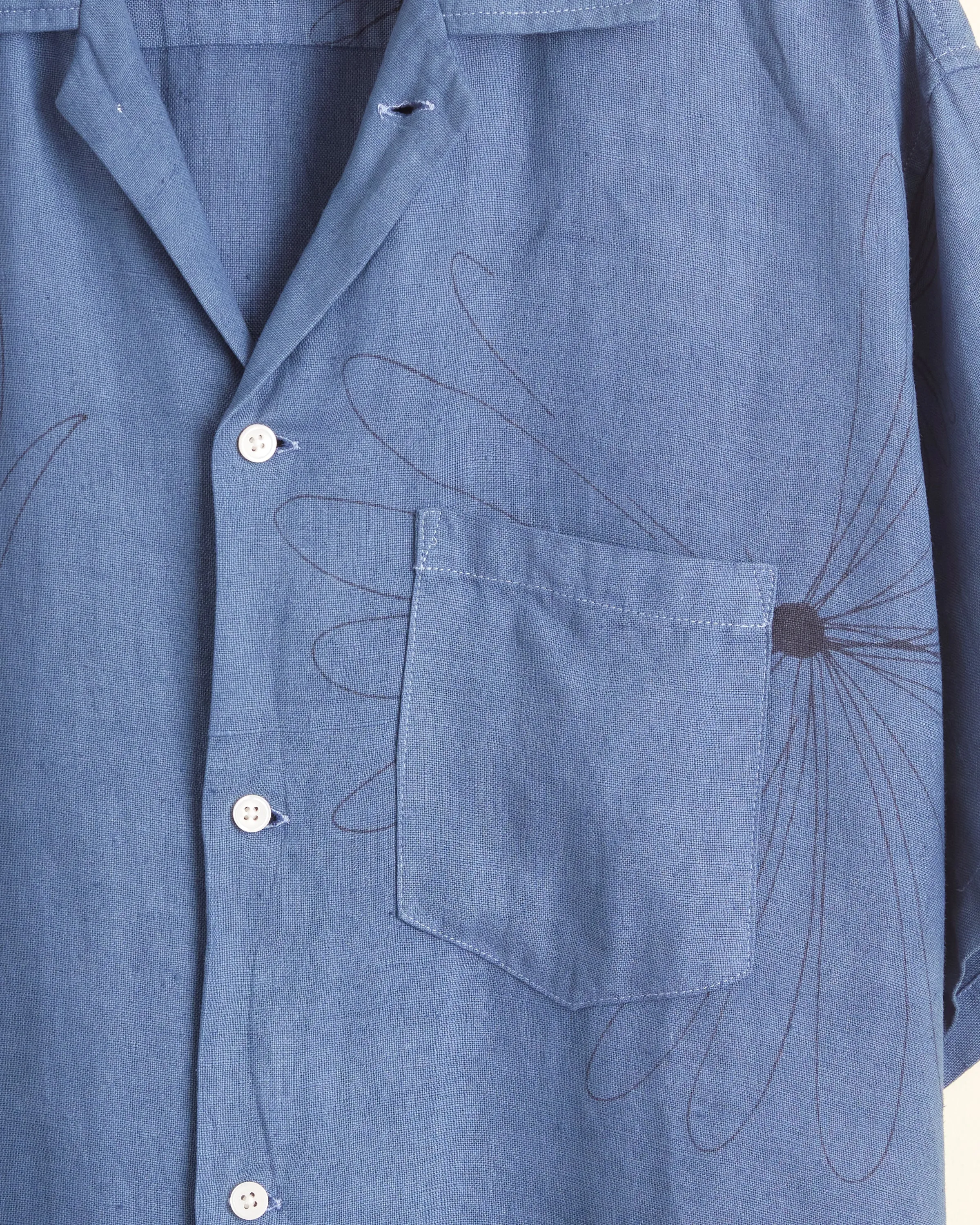 Overdyed Tablecloth Short Sleeve Shirt - L sold by BODE product image thumbnail 2
