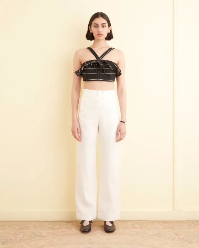 Full Tide Stripe Bra sold by BODE