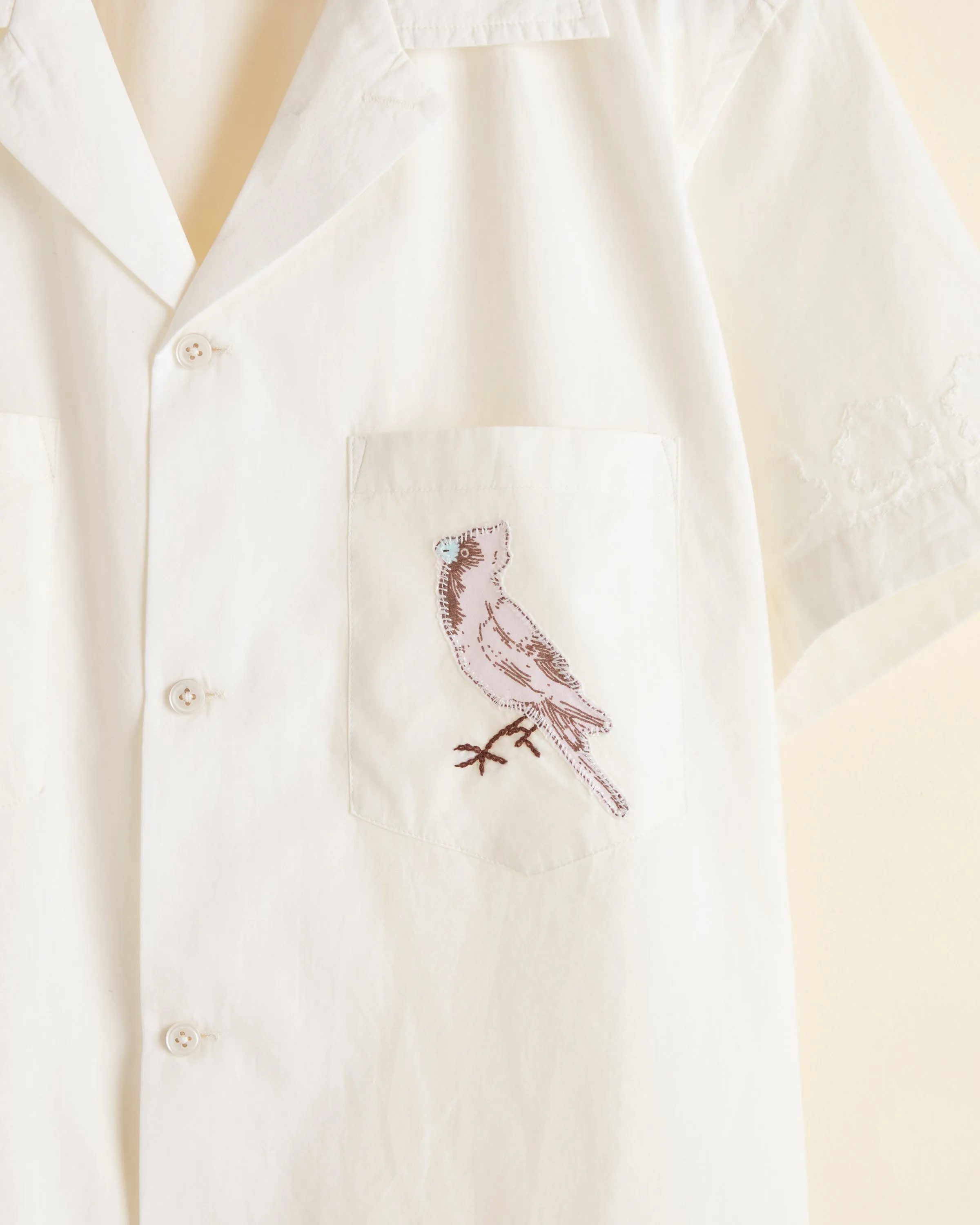Cardinal Appliqué Short Sleeve Shirt sold by BODE product image thumbnail 2