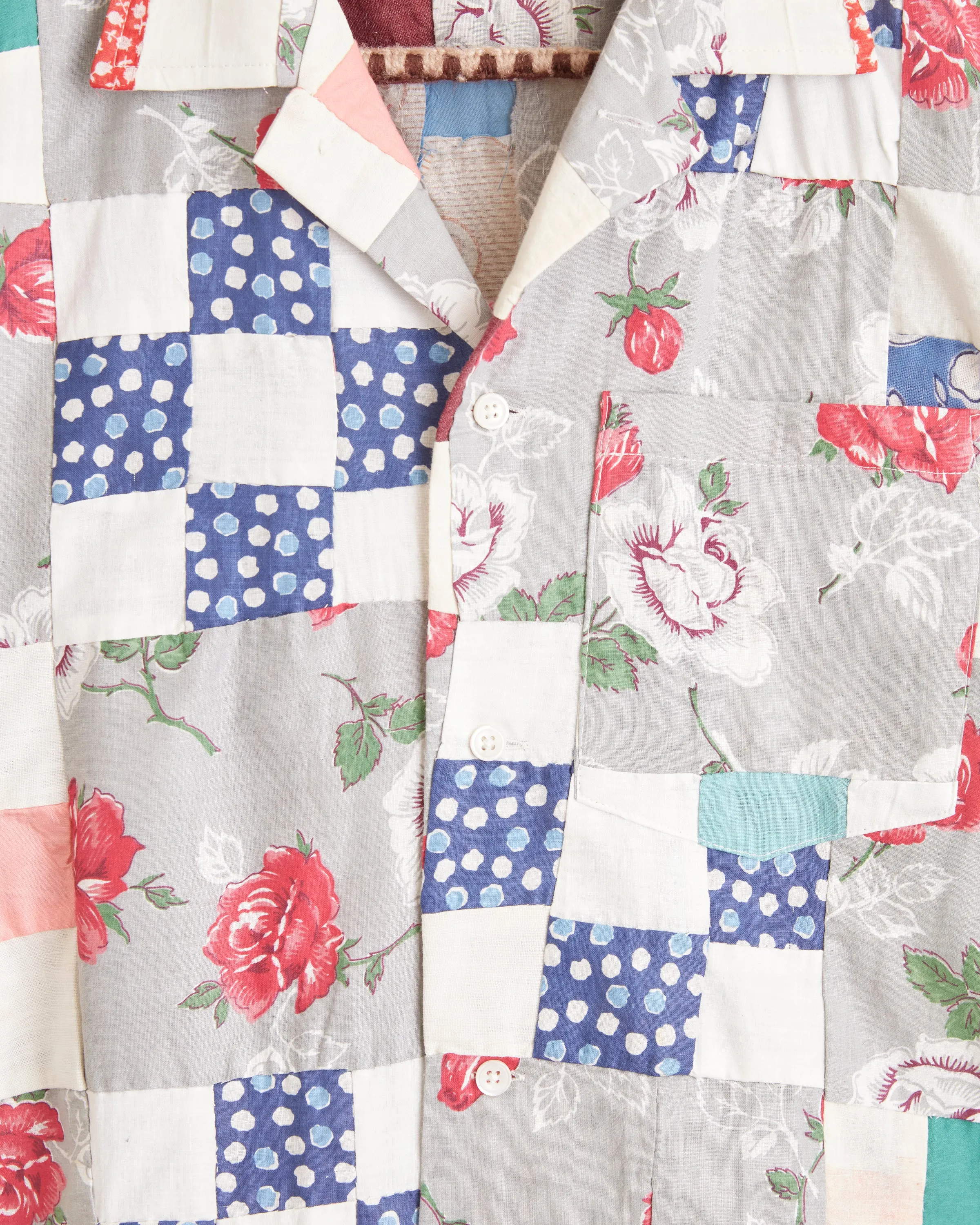 Rose Checkerboard Short Sleeve Shirt sold by BODE product image thumbnail 2