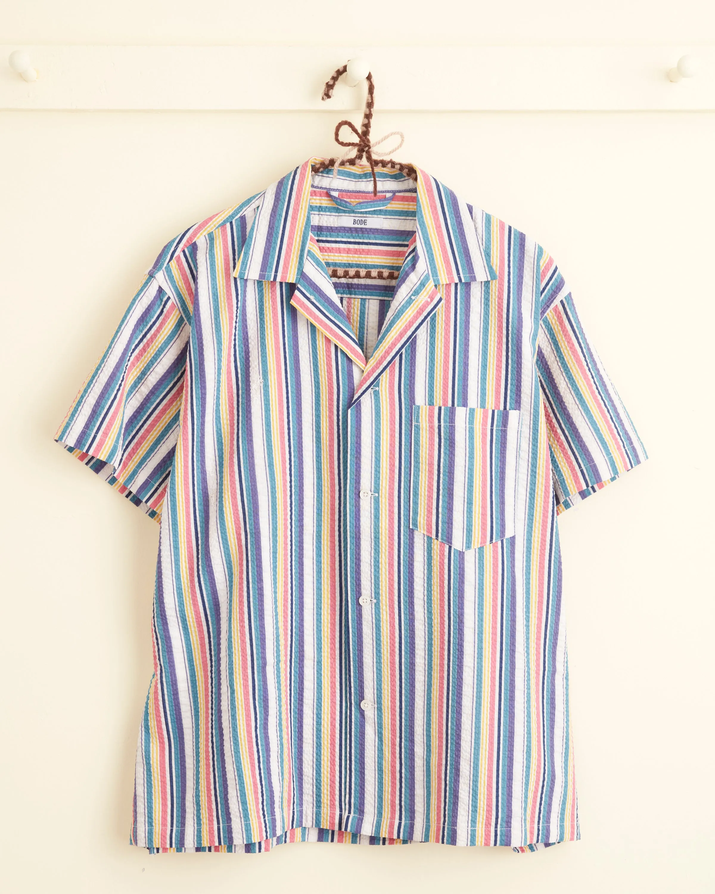 Candy Seersucker Stripe Shirt - M/L sold by BODE