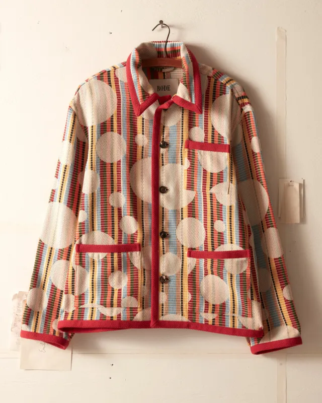 Bubble Jacquard Workwear Jacket made by BODE