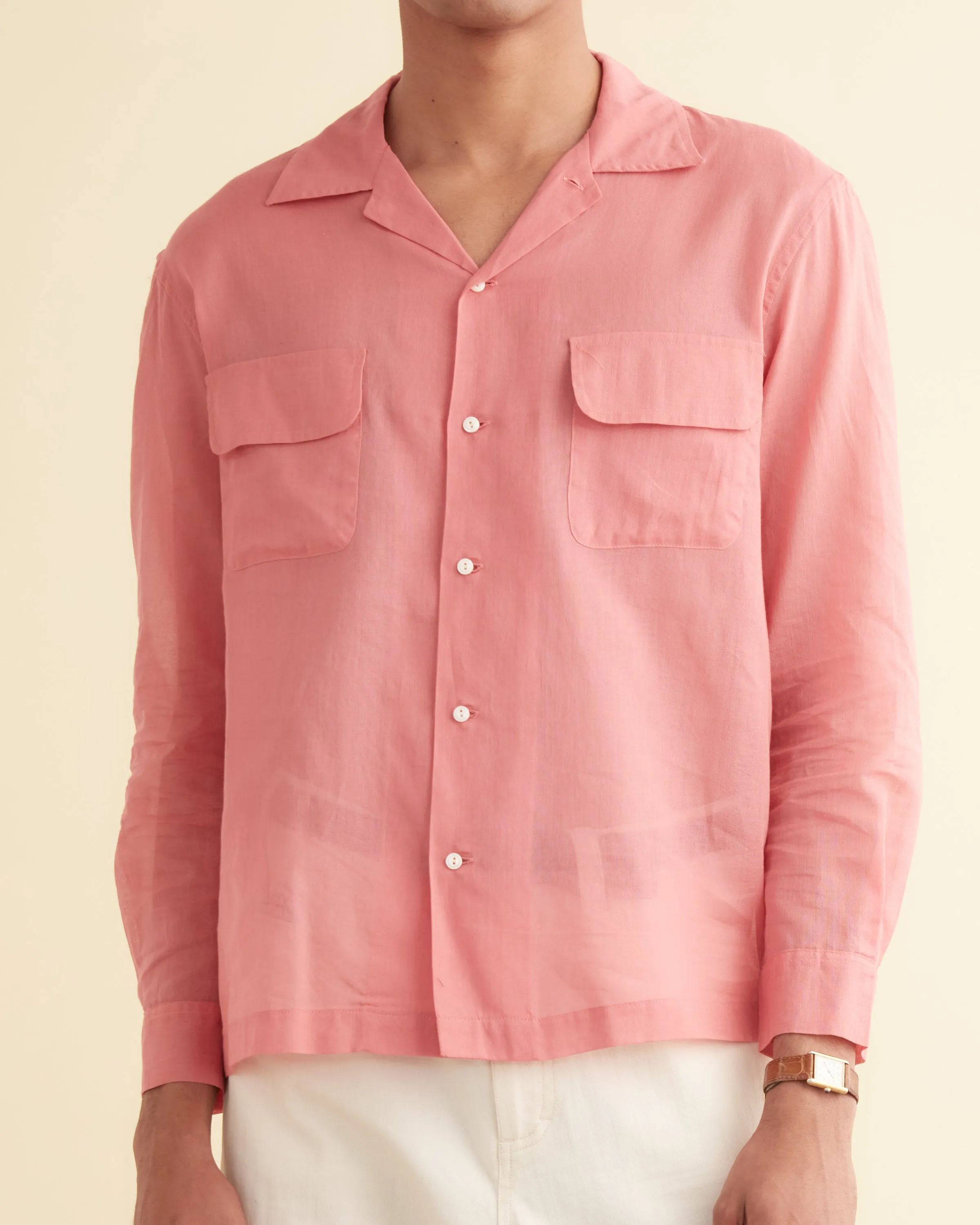 Voile Havana Shirt - Pink sold by BODE product image thumbnail 2