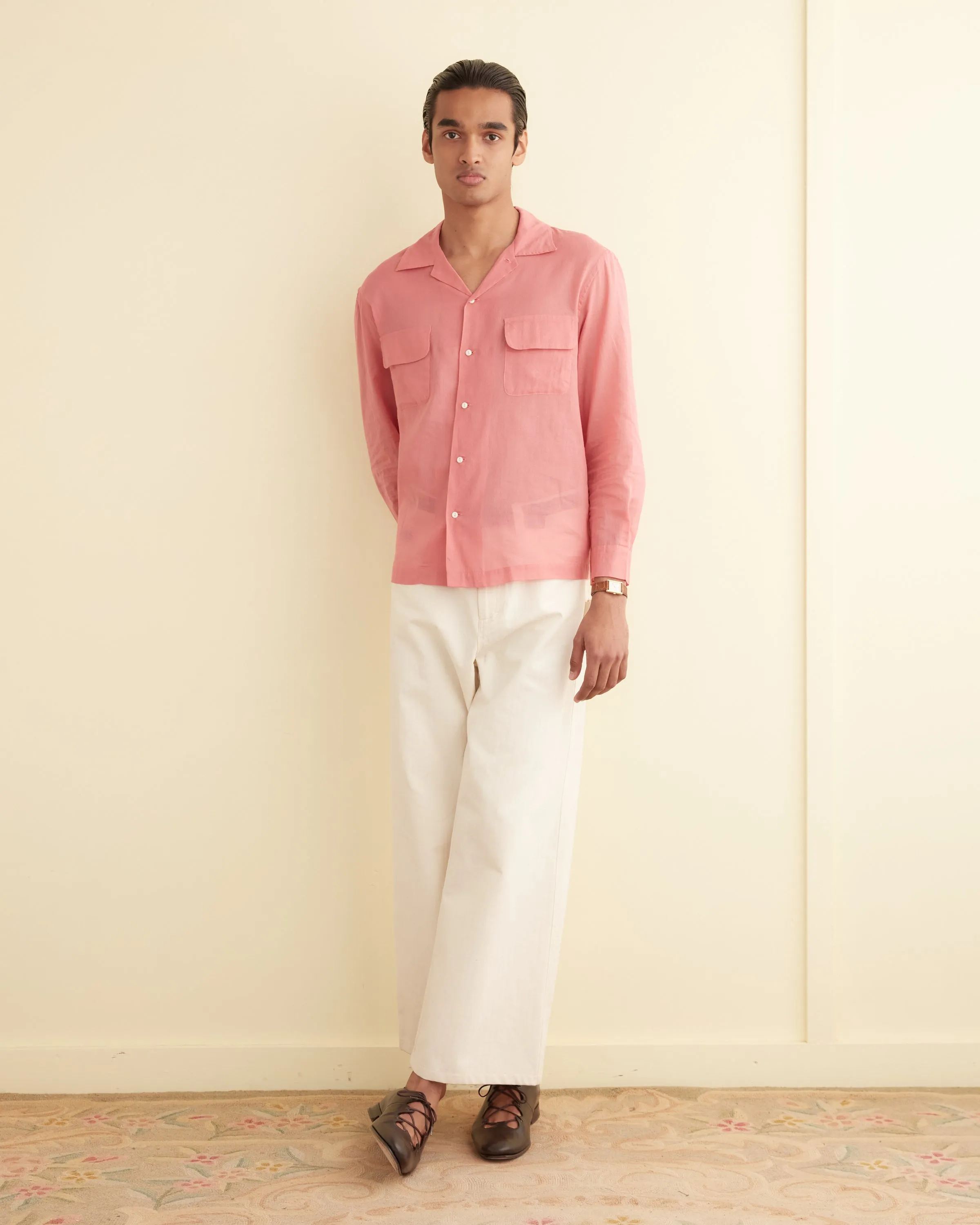 Voile Havana Shirt - Pink sold by BODE