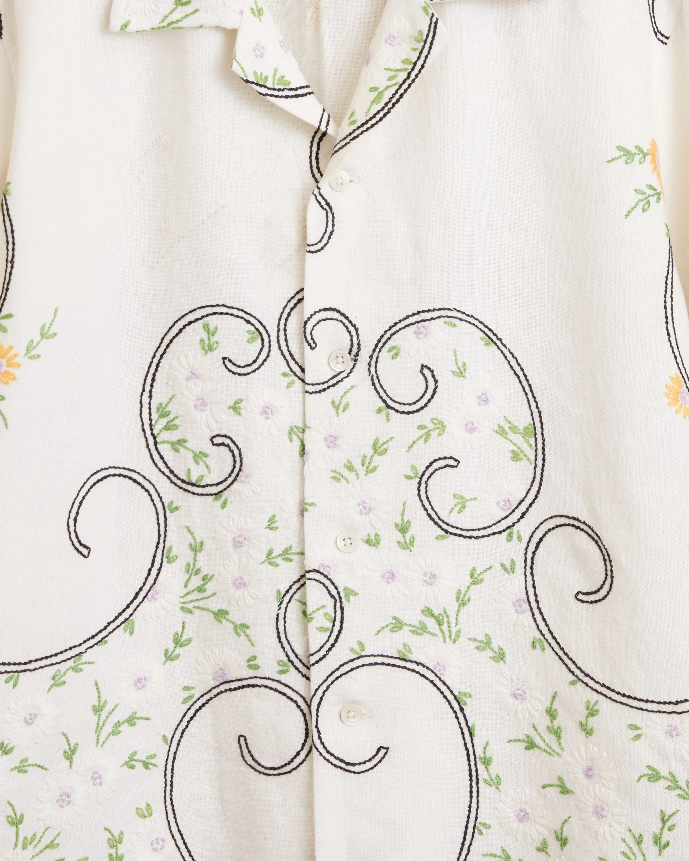 Curling Stipule Long Sleeve Shirt - S sold by BODE product image thumbnail 2