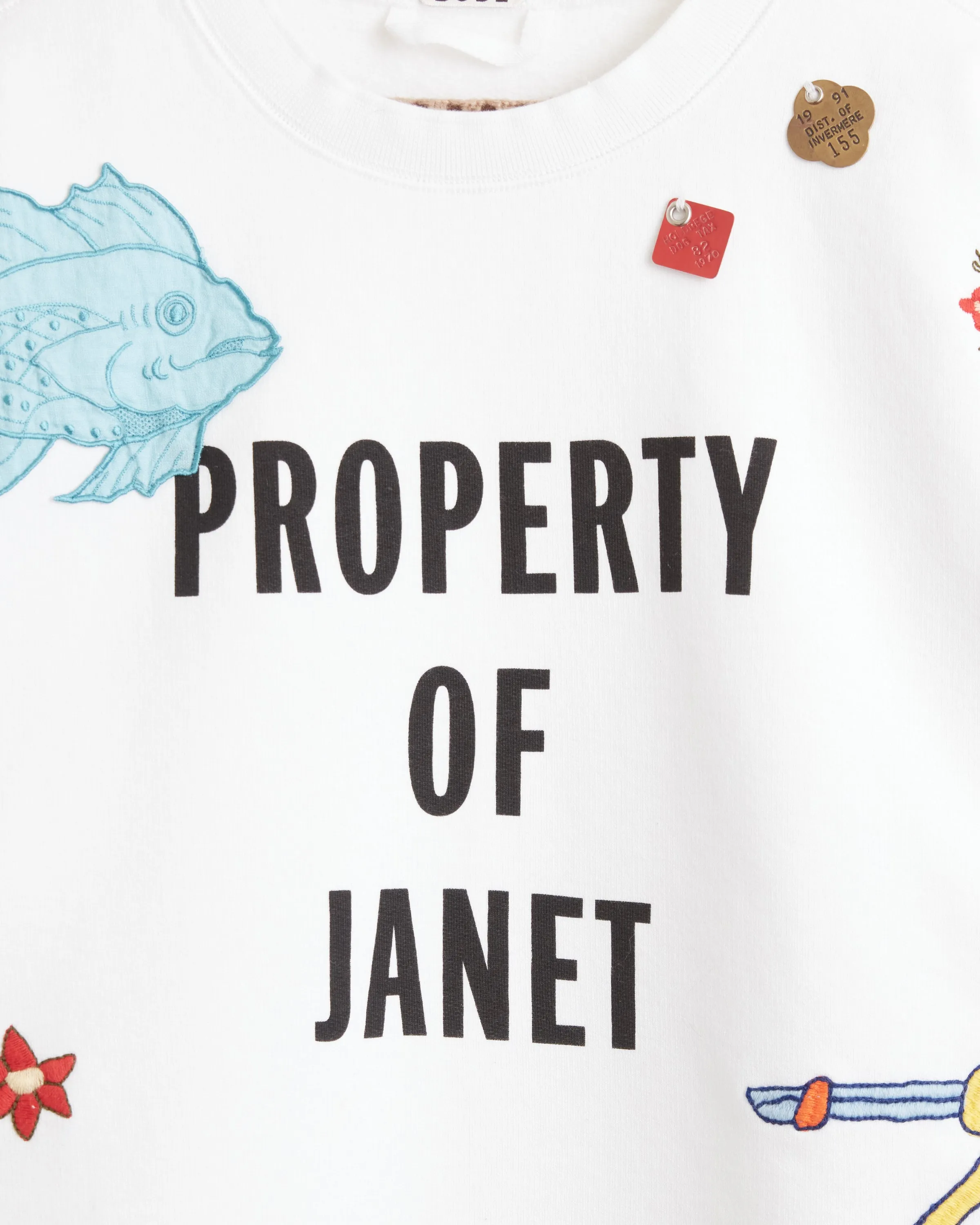 Property of Janet Crewneck sold by BODE product image thumbnail 2