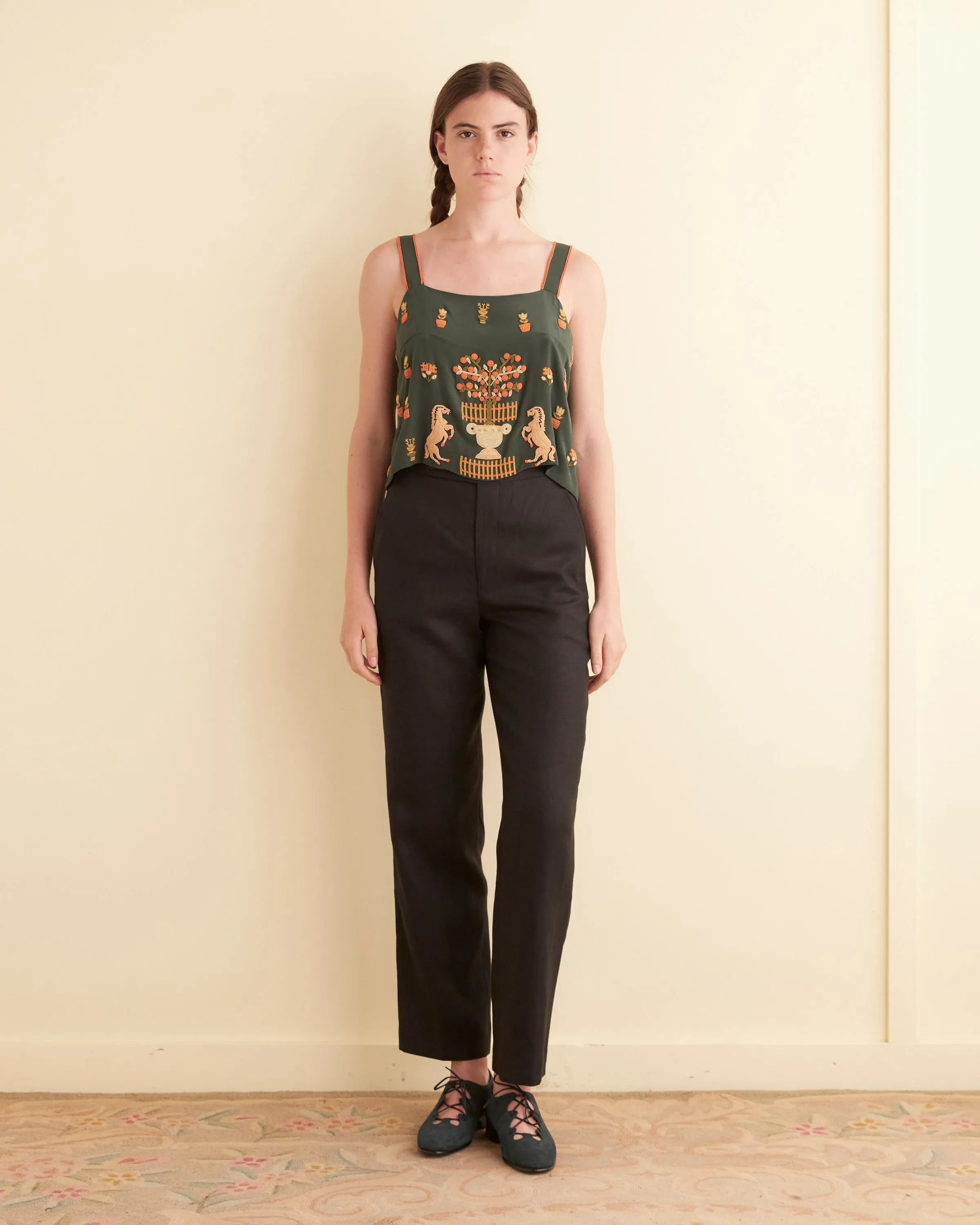 Beaded Paddock Sampler Tank sold by BODE