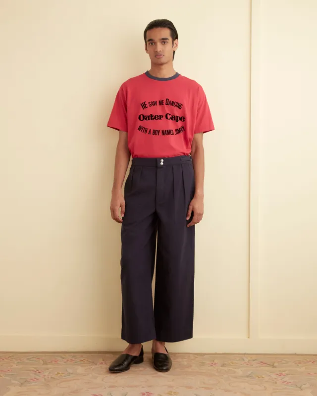 Wide Leg Snap Trousers - Midnight sold by BODE