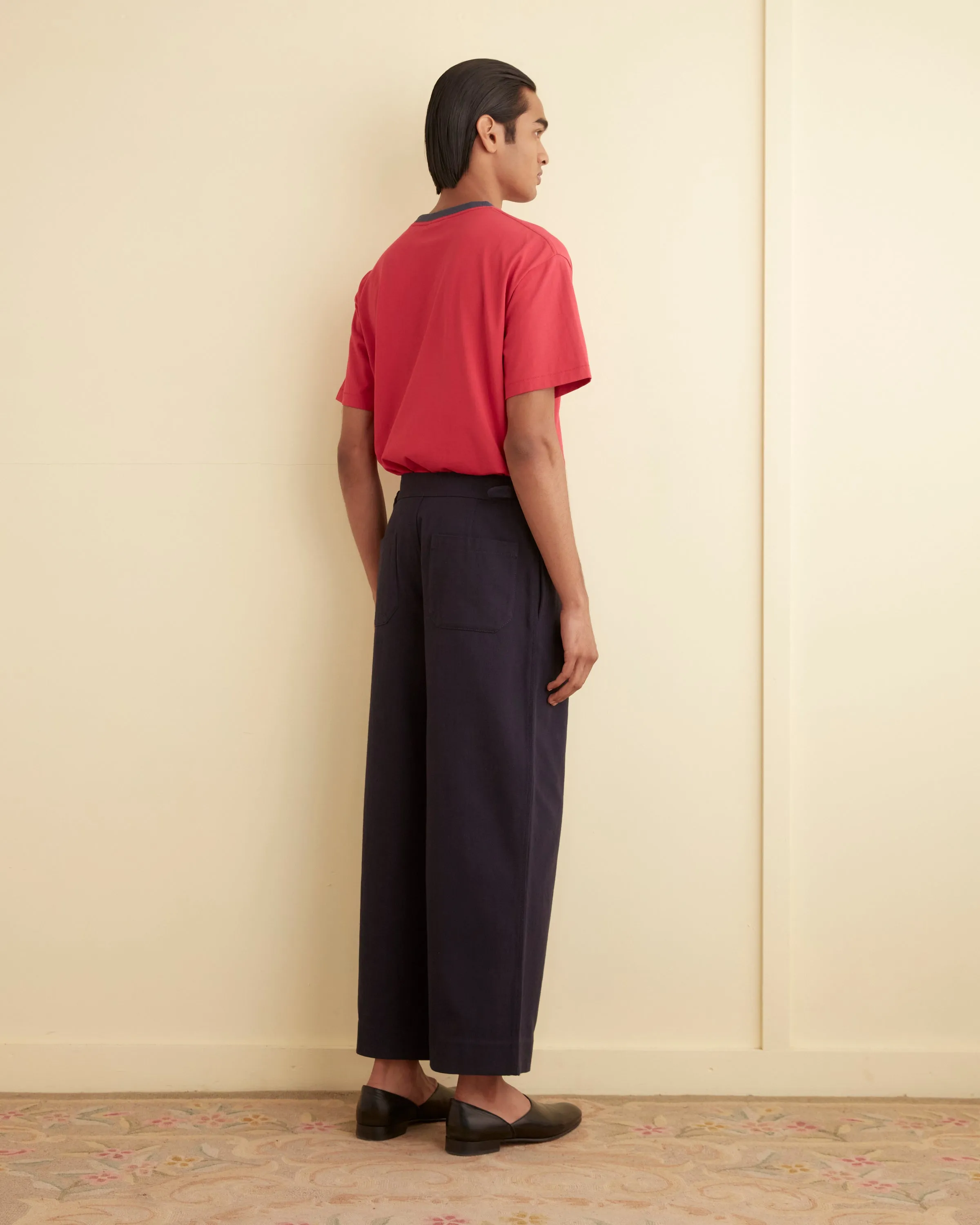 Wide Leg Snap Trousers - Midnight sold by BODE product image thumbnail 3