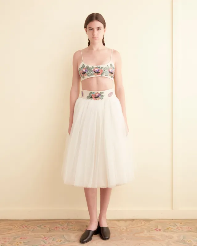 Sequin Sunset Lily Skirt sold by BODE