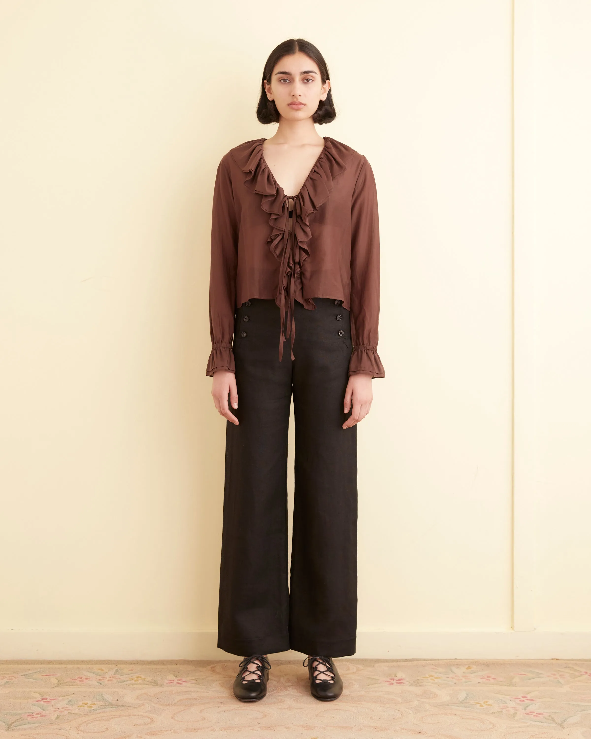 Heartwood Flounce Blouse sold by BODE