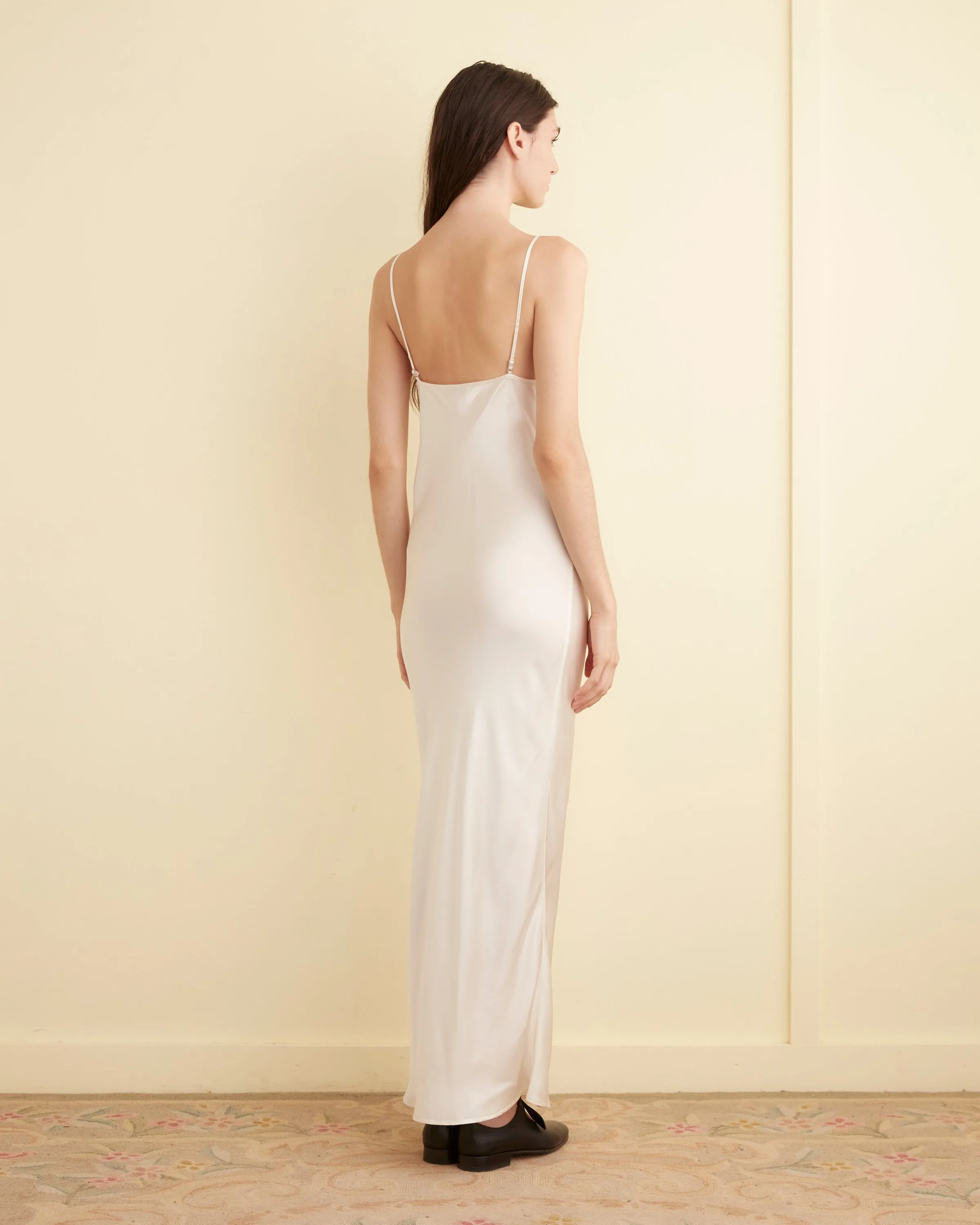 Lizzie Long Slip - Ivory sold by BODE product image thumbnail 3