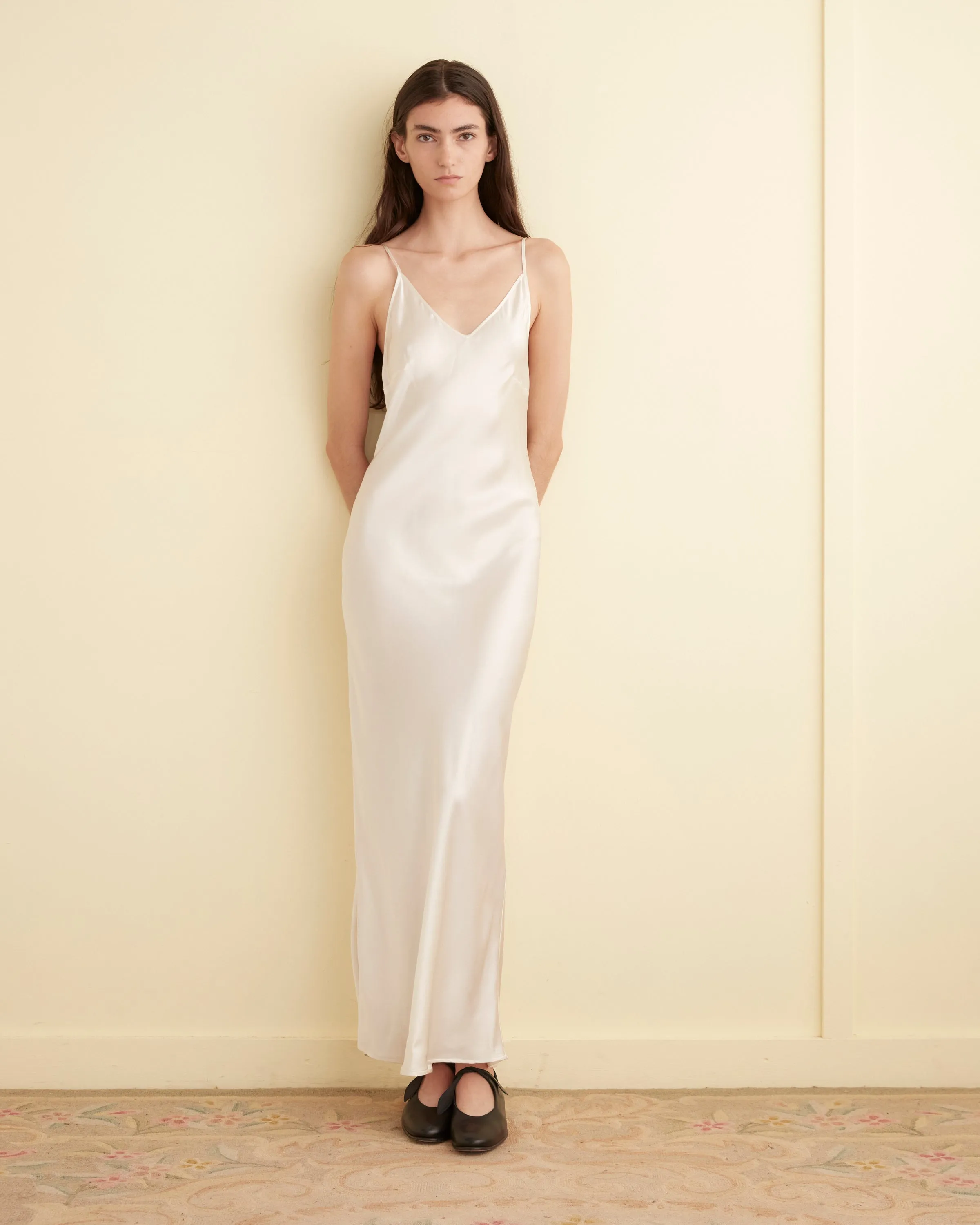 Lizzie Long Slip - Ivory sold by BODE